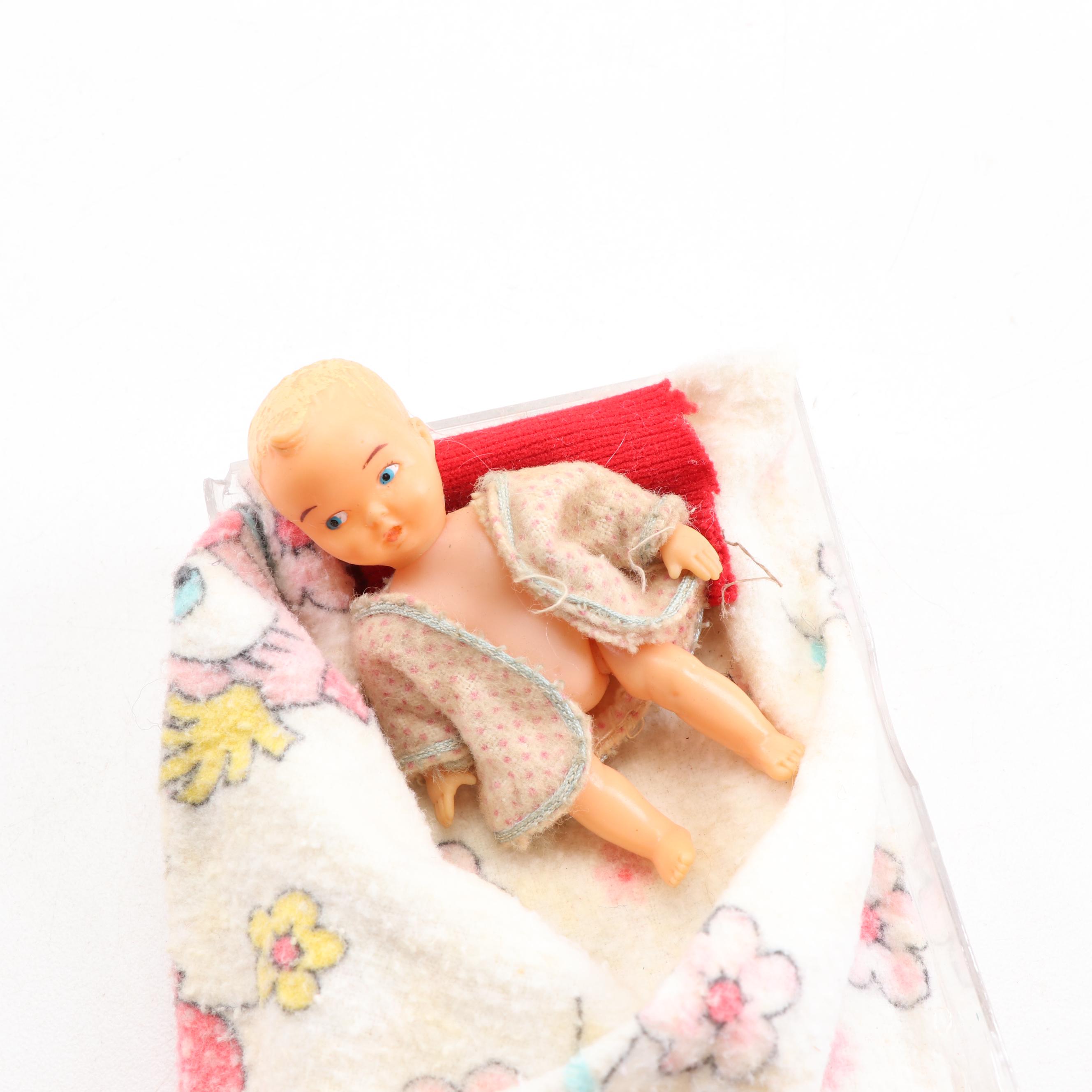 Vintage Barbie Dolls, Clothing, and "Ponytail" Wardrobe Carrying Case, 1960s