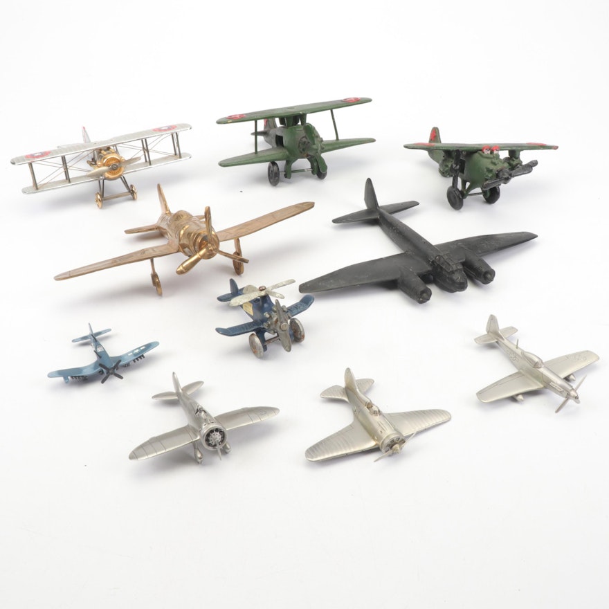 Collection of Die-Cast and Toy Airplanes, Vintage