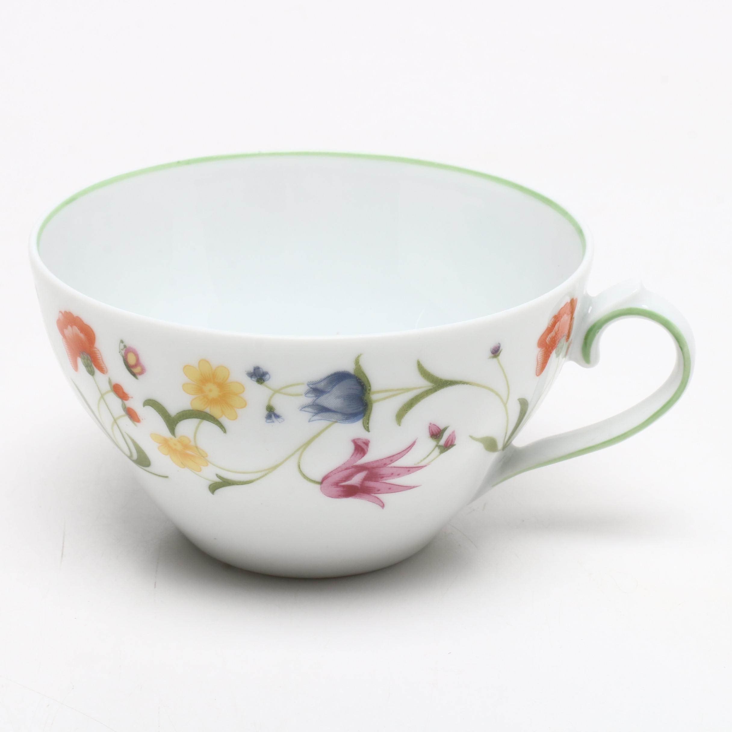 Denby "Tea Party" Floral China Dinnerware, Mid to Late 20th Century
