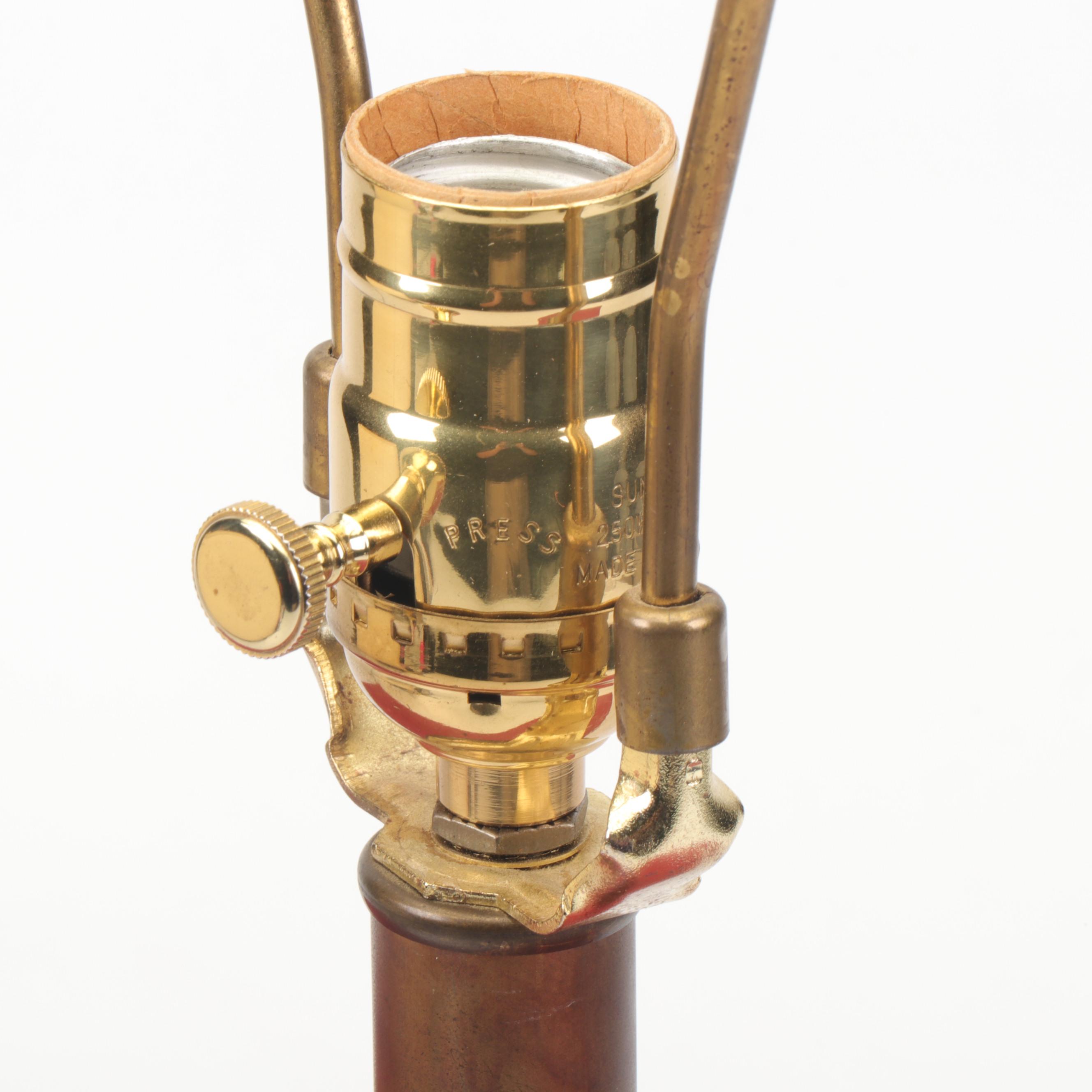 Martha Sturdy Red Resin Sculptural Table Lamp, Late 20th Century