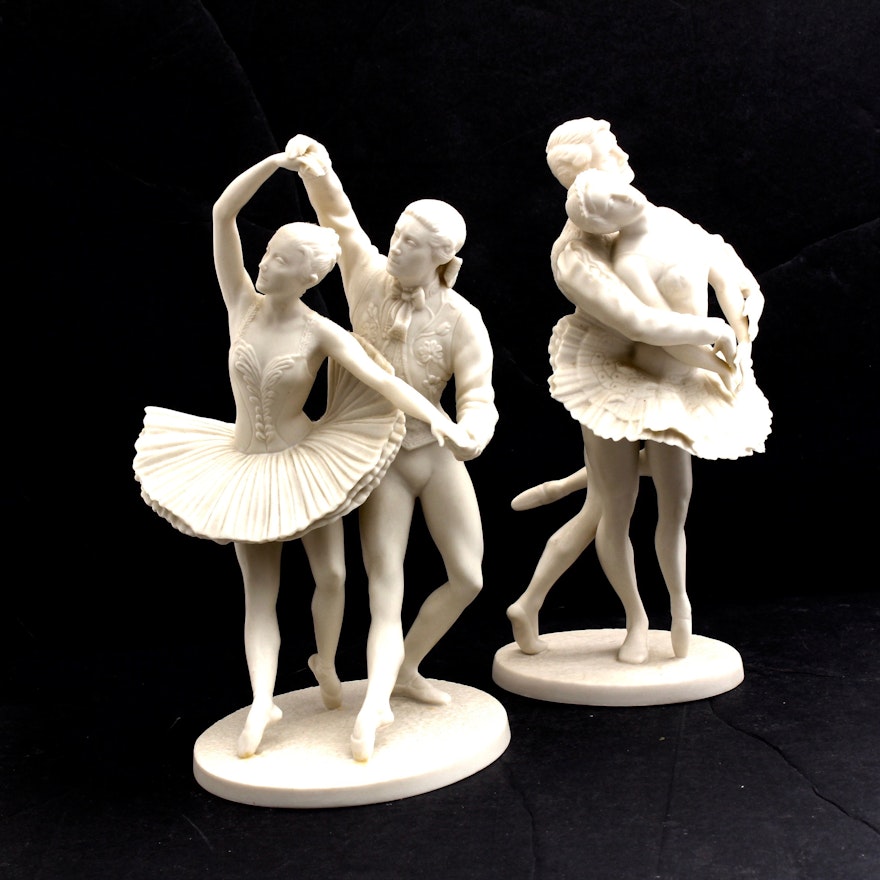 Franklin Bisque Porcelain "The Royal Ballet" Figurines