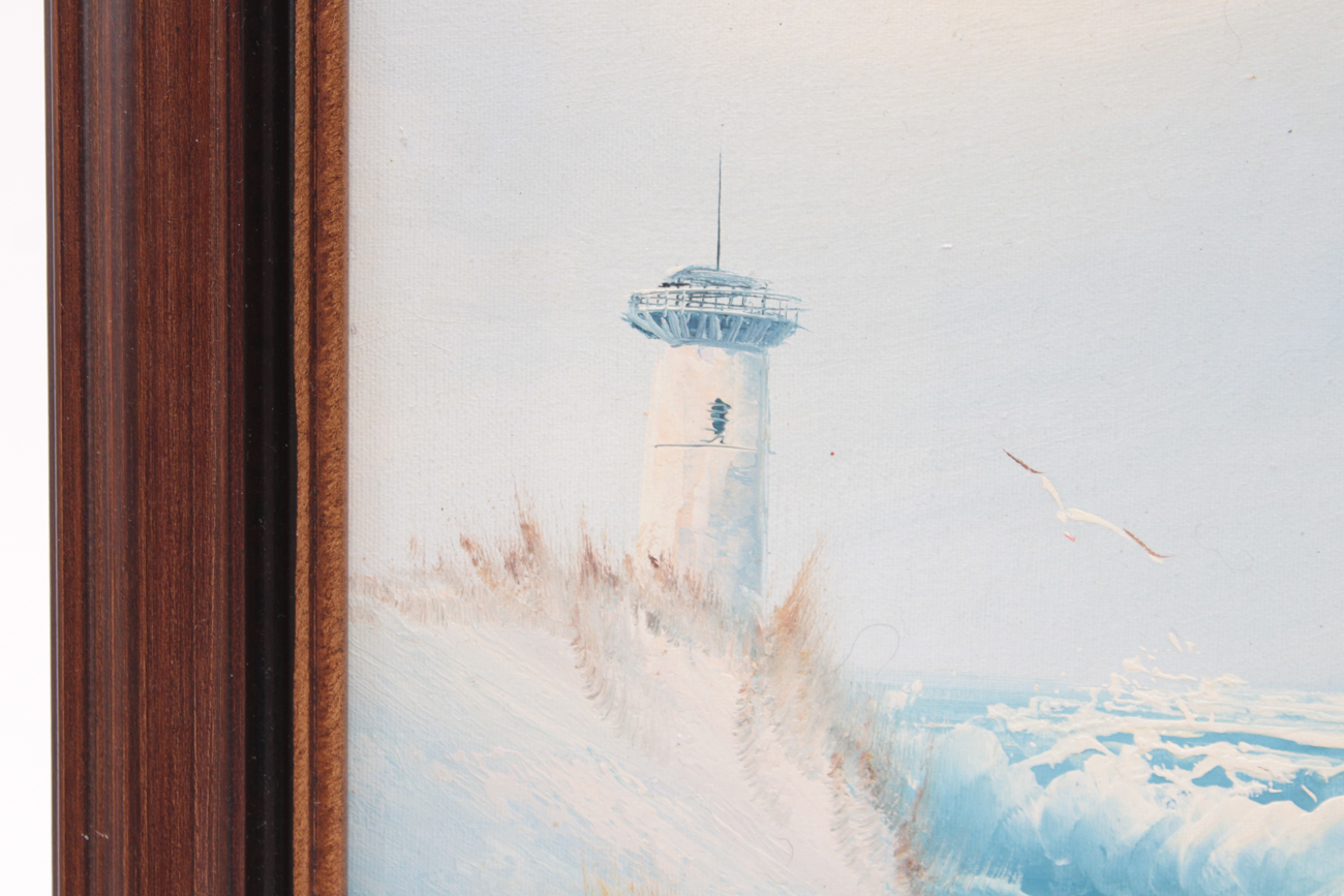 Sandler Oil Painting of Lighthouse