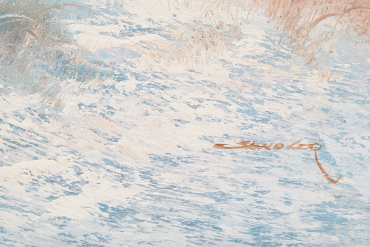 Sandler Oil Painting of Lighthouse