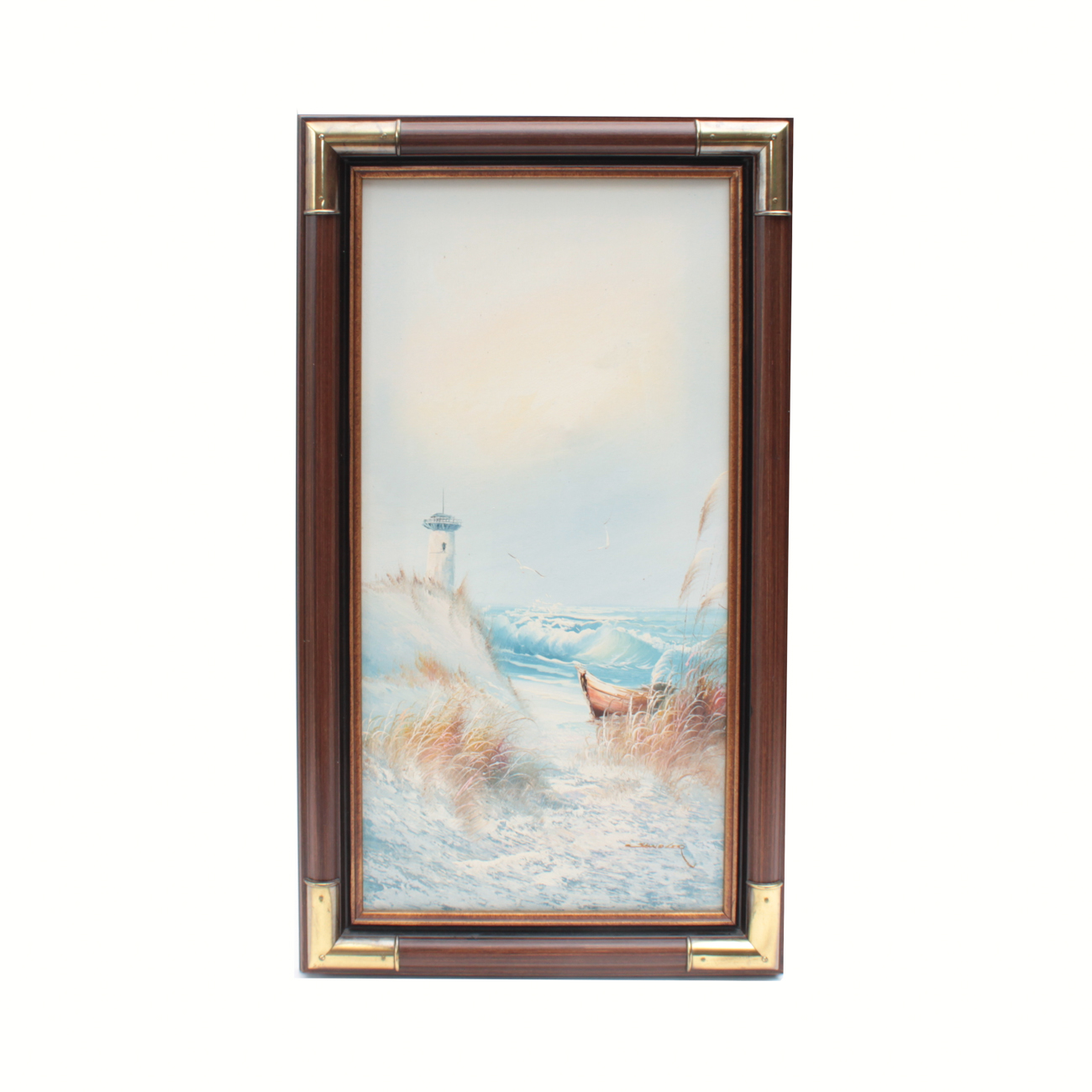 Sandler Oil Painting of Lighthouse