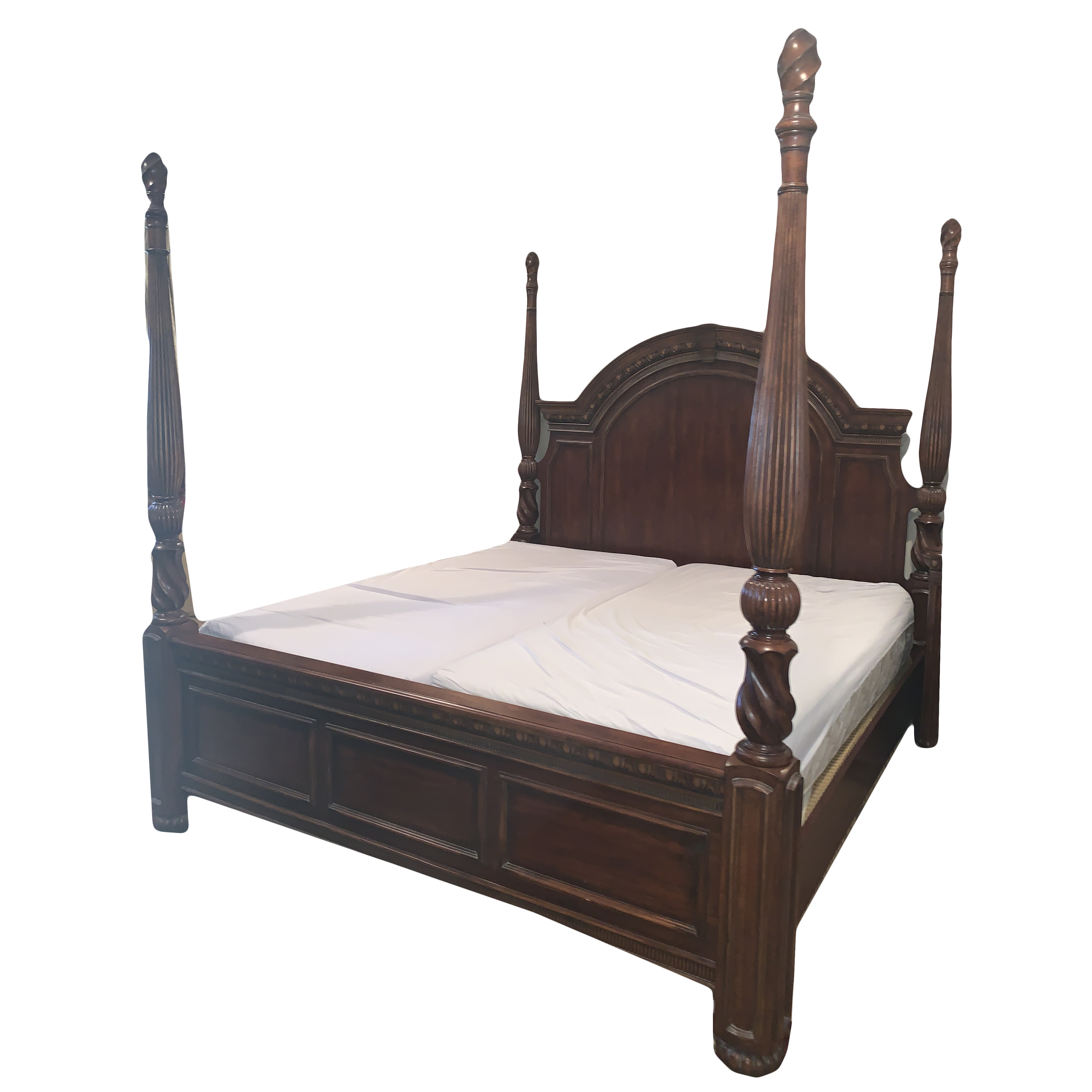 Pulaski Mahogany King Size Four Poster Bed Frame