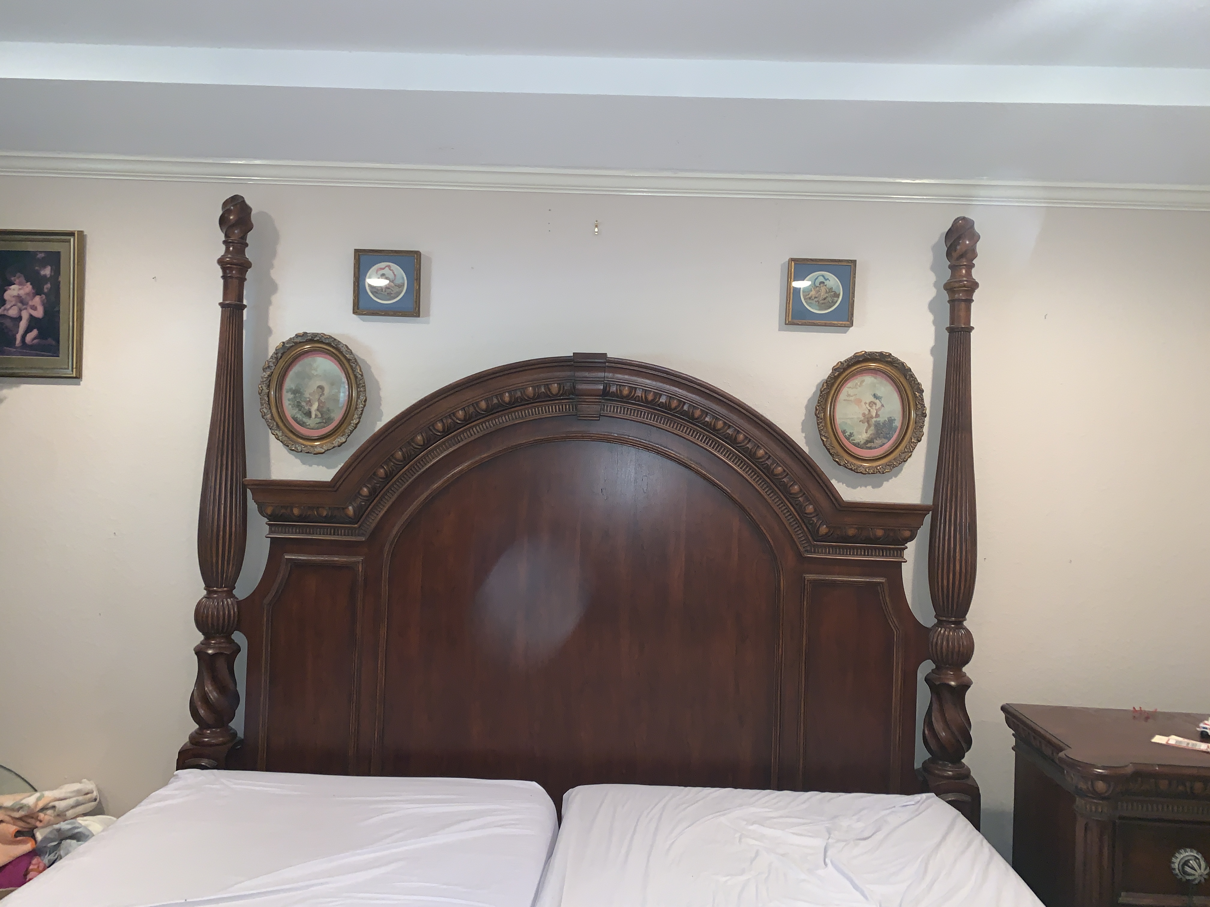 Pulaski Mahogany King Size Four Poster Bed Frame