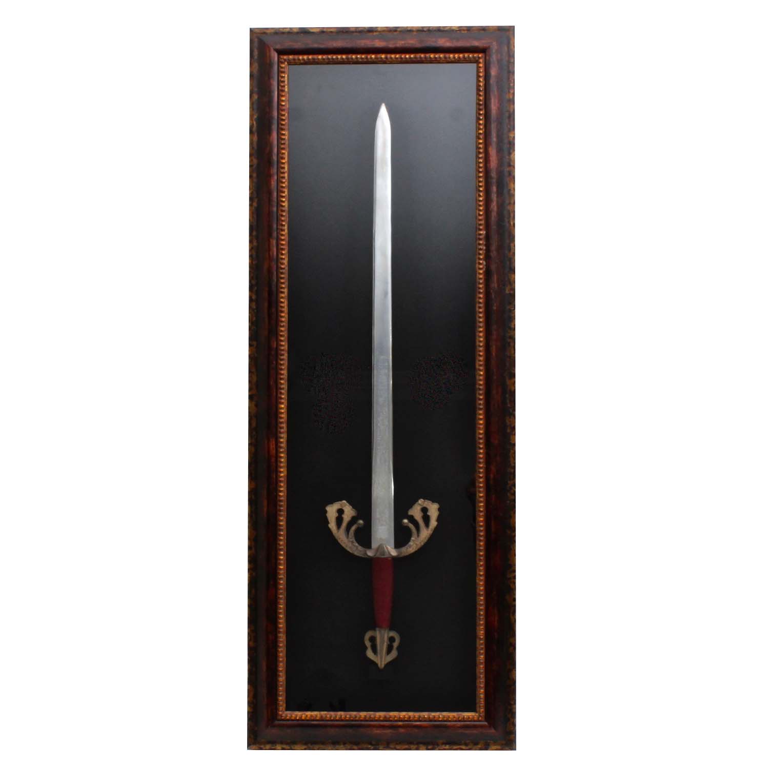 Antique Spanish Toledo Sword, Custom Framed