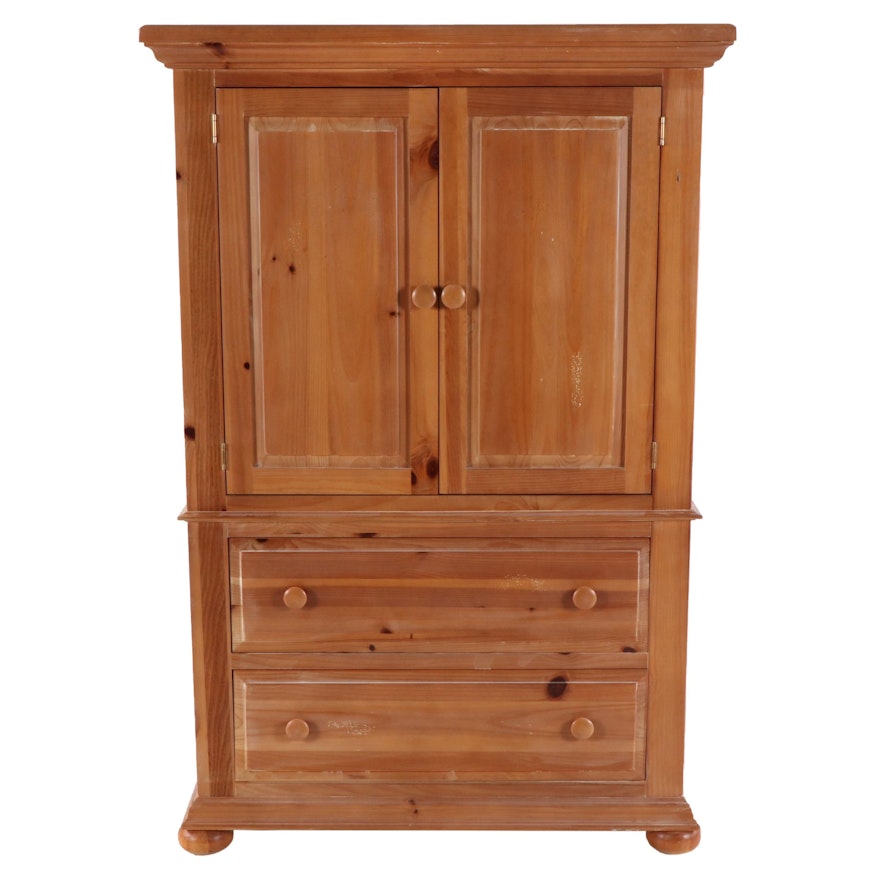 Broyhill Scrubbed Pine Media Cabinet