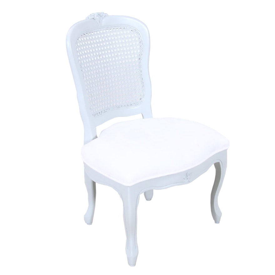 Upholstered Cane Back Child's Dining Chair