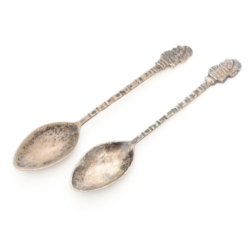 Mexican Sterling Silver Demitasse Spoons, Vintage