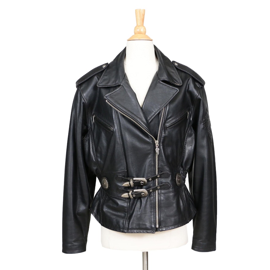 Harley-Davidson Black Leather Motorcycle Jacket