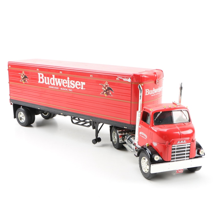 Budweiser Diecast Semi Truck and Trailer By Ertl Collectibles