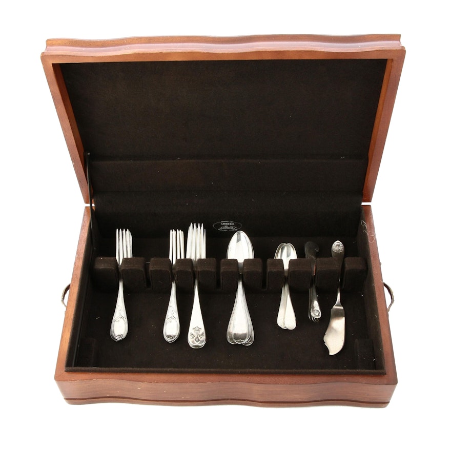 Sterling Silver Flatware in Chest, Late 19th Century