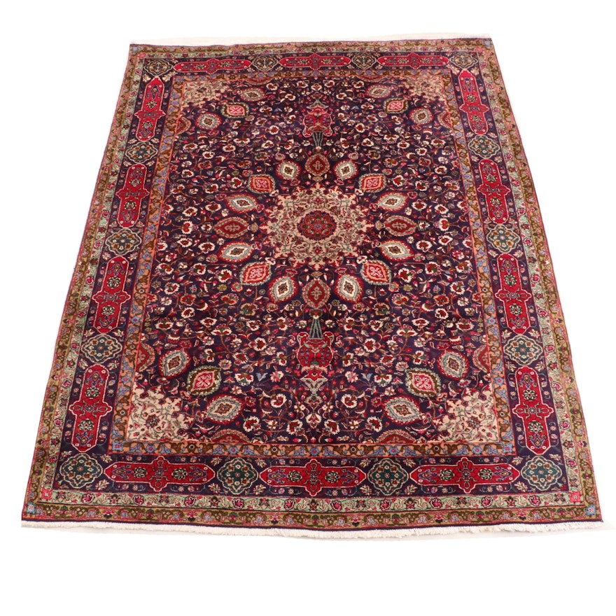 Hand-Knotted Persian Indo-Persian Kashmir Wool Rug