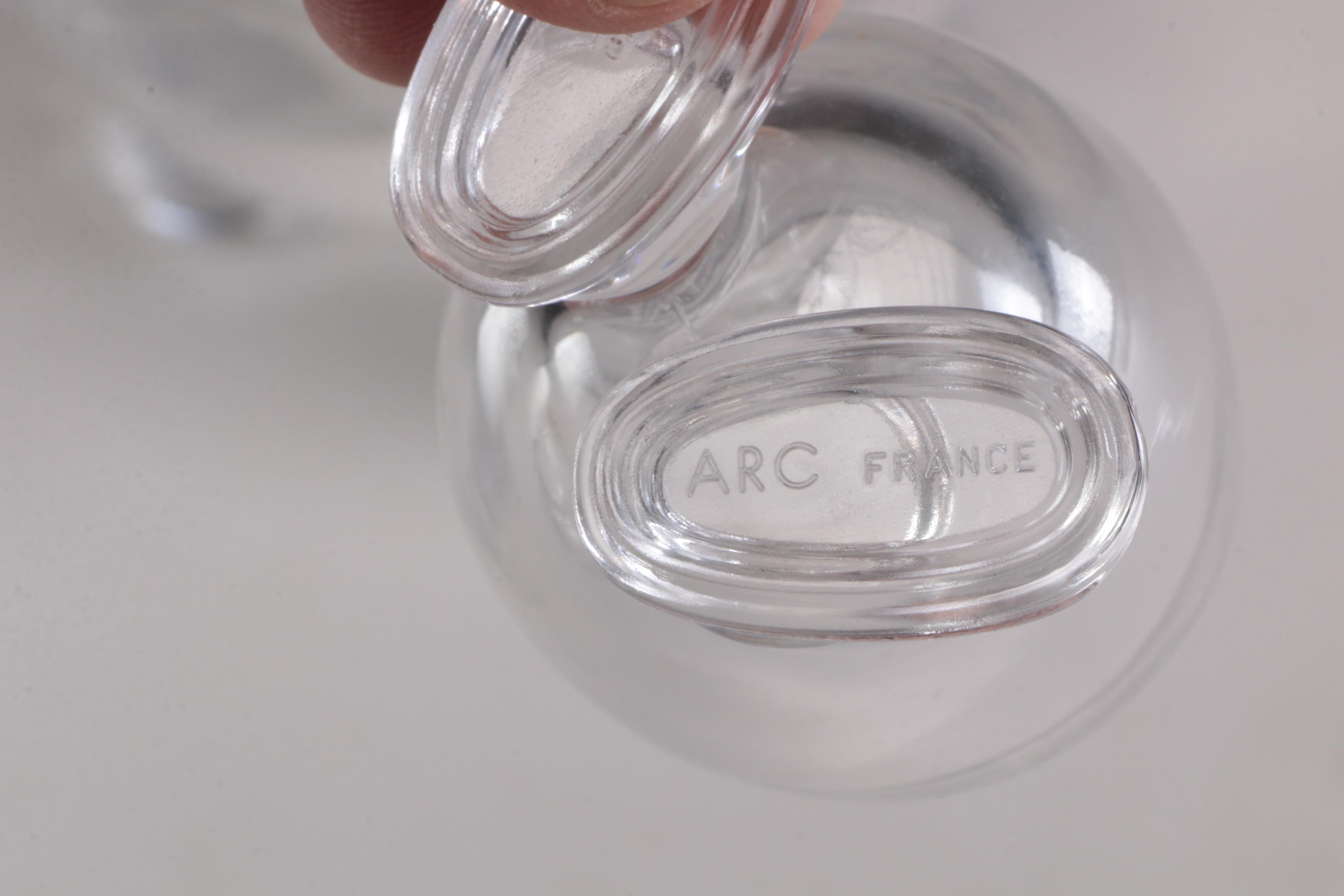 Arc International Glass Cereal Bowls and Egg Cups with Feet