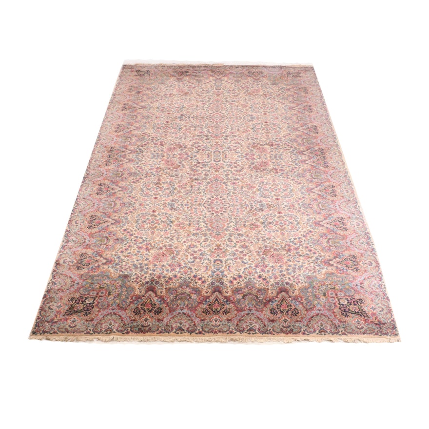 Machine Made Karastan "Kirman" Room Sized Wool Rug