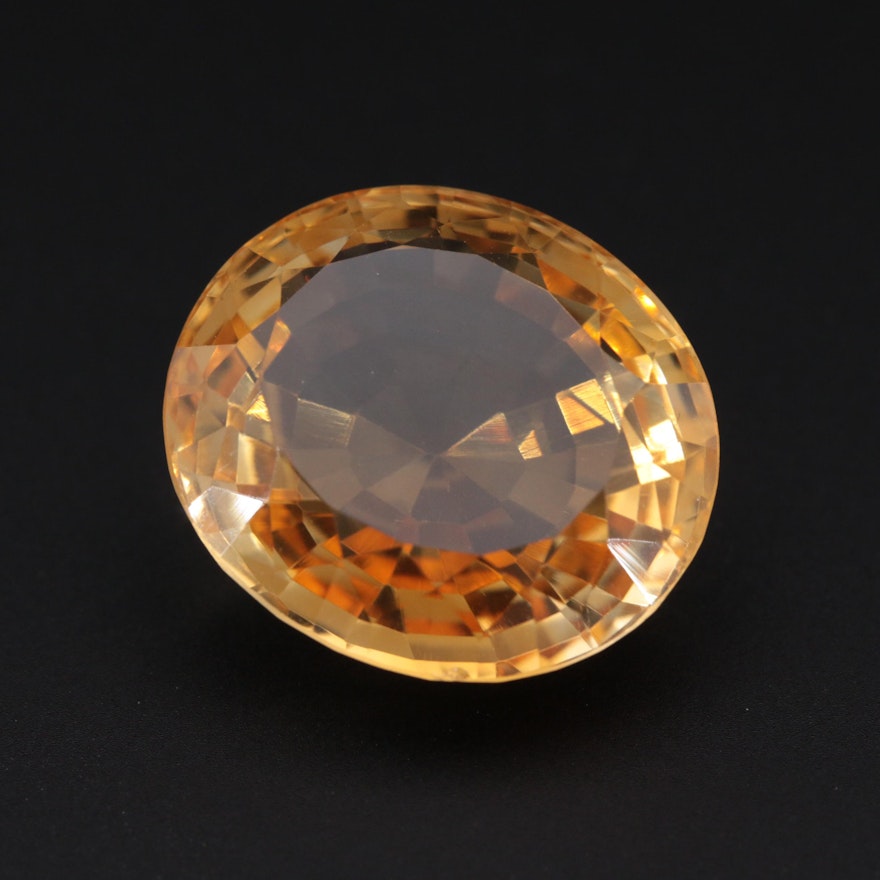 Loose 30.63 CT Citrine Gemstone