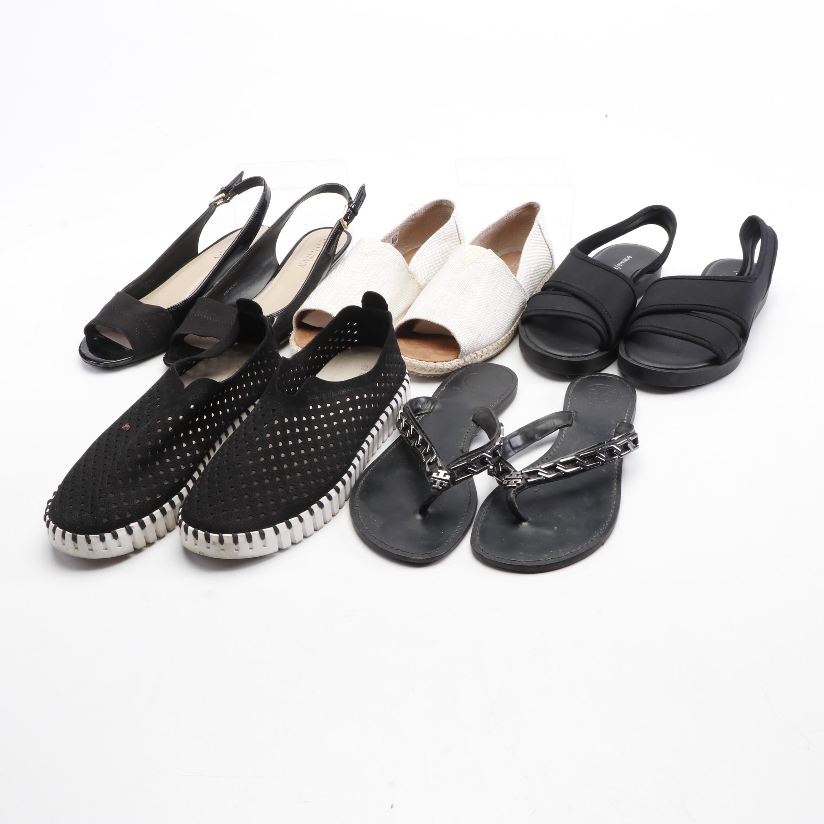 Tory Burch, Ilse Jacobsen, Toms, Donald J Pliner and Ellen Tracy Shoes