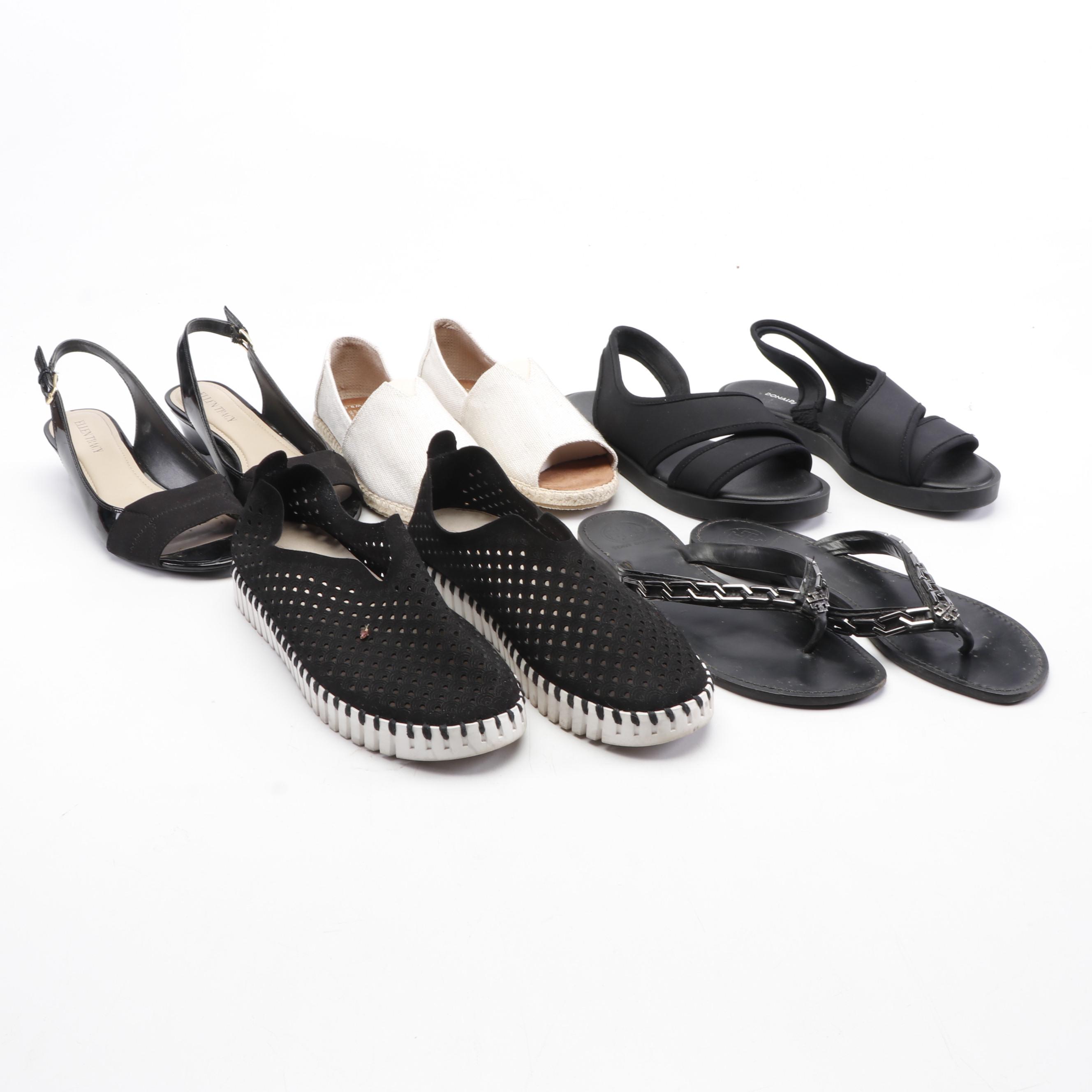 Tory Burch, Ilse Jacobsen, Toms, Donald J Pliner and Ellen Tracy Shoes