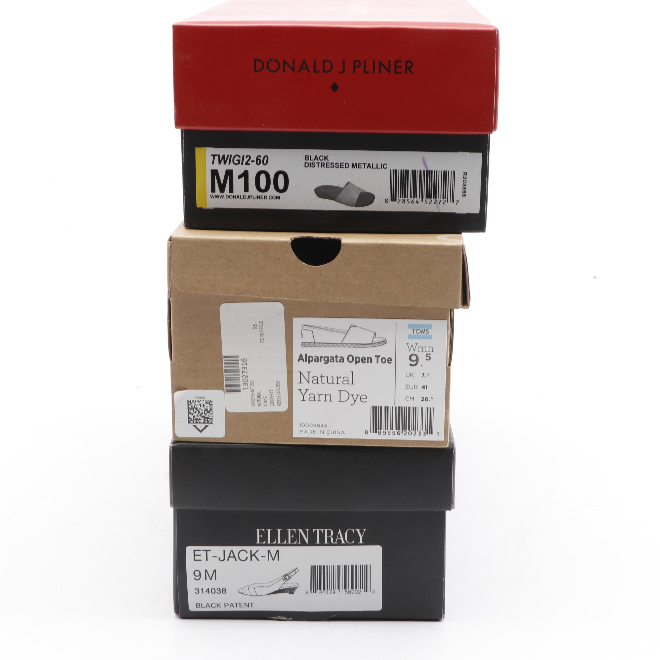 Tory Burch, Ilse Jacobsen, Toms, Donald J Pliner and Ellen Tracy Shoes