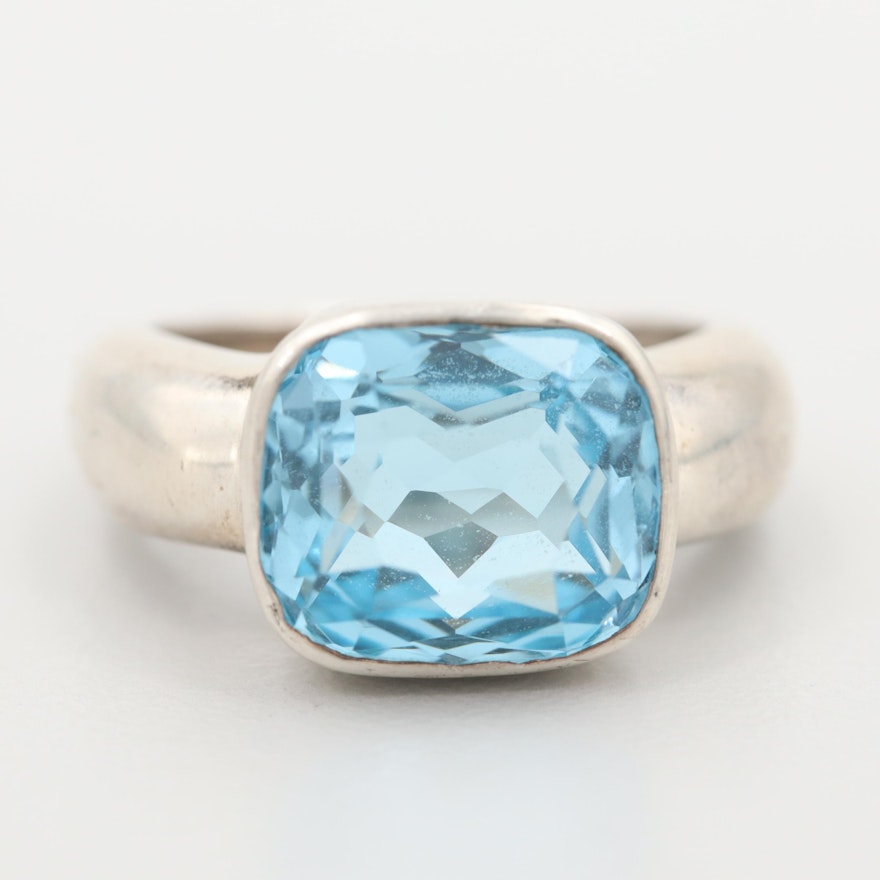 Sterling Silver Blue Topaz Ring