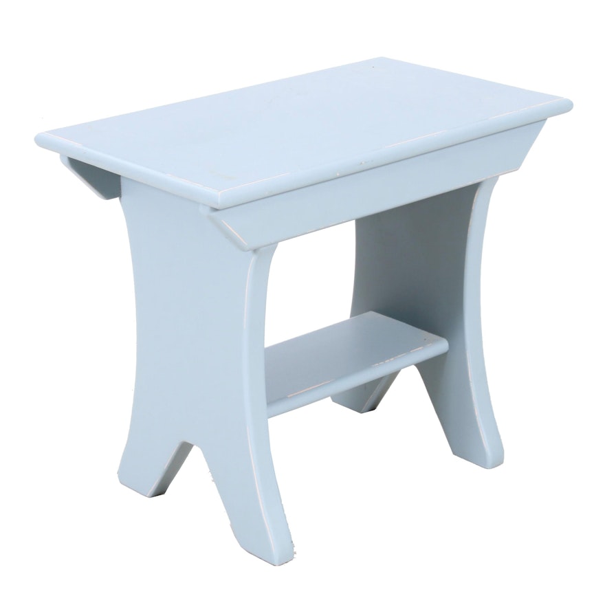 Transitional Style Painted Wooden Side Table, Mid to Late 20th Century