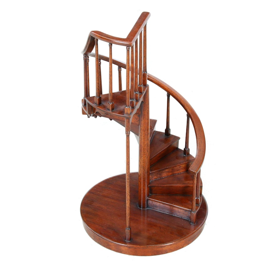 Diminutive Wooden Spiral Staircase