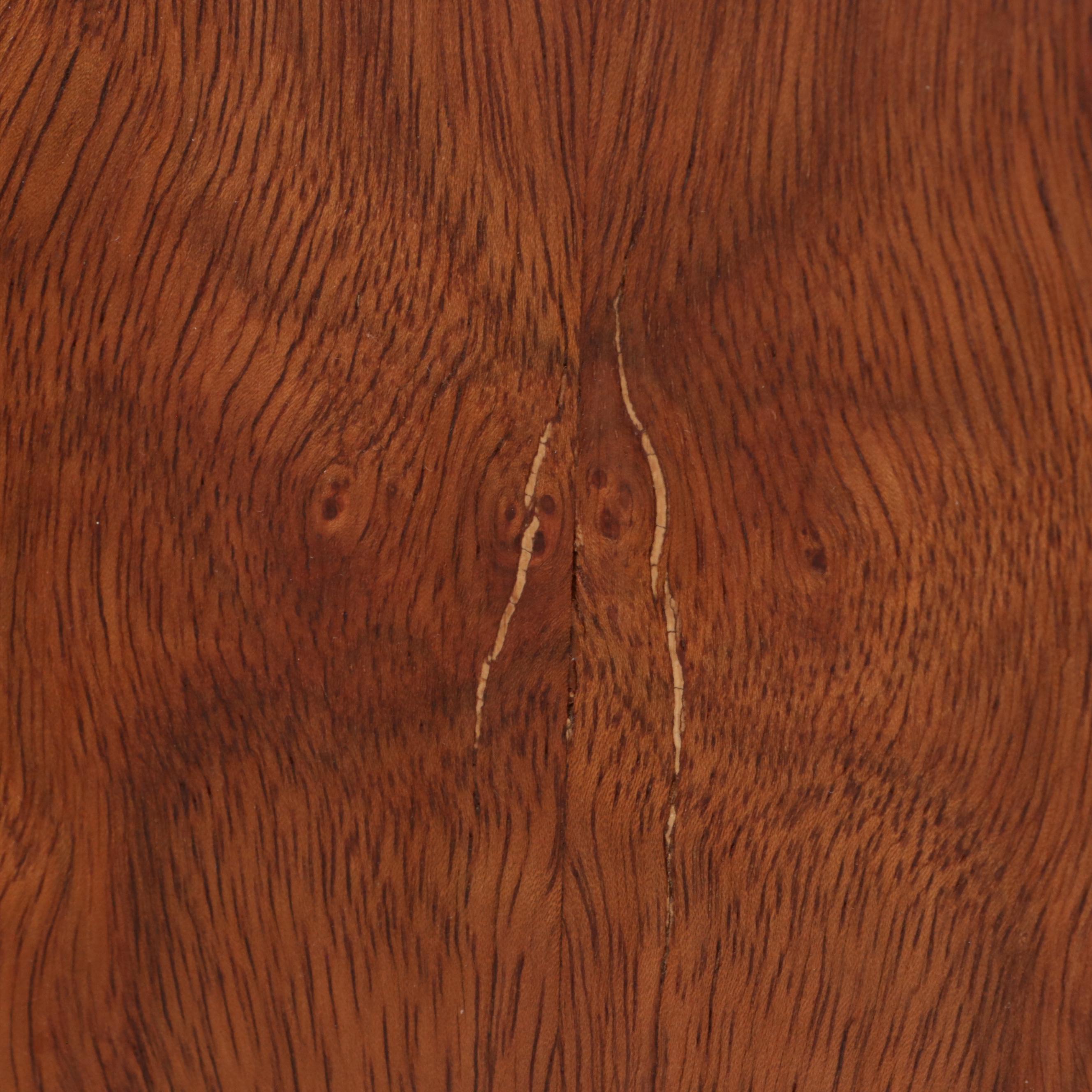 Burled Wood Veneer Chest of Drawers, Mid Century Modern