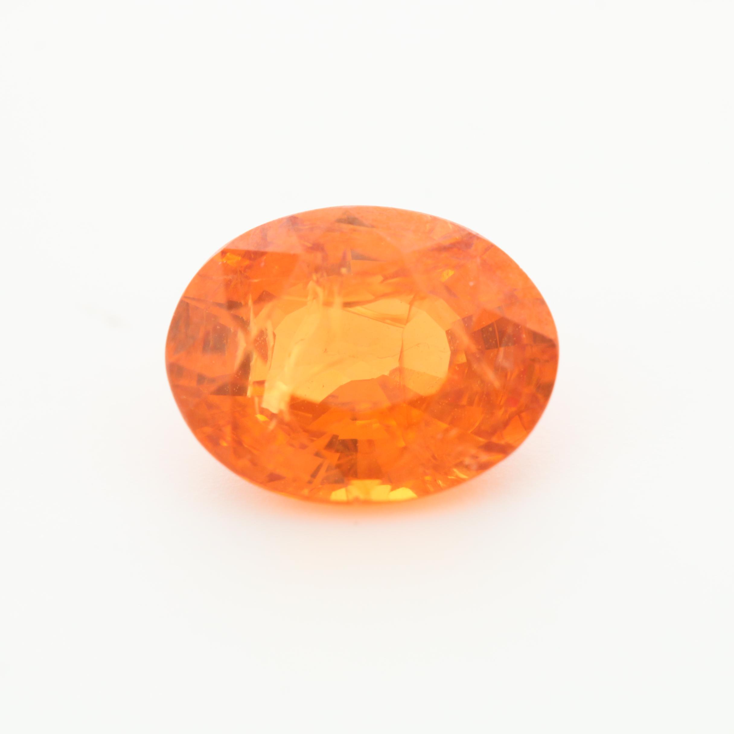 Loose 1.60 CT Spessartine Garnet Gemstone