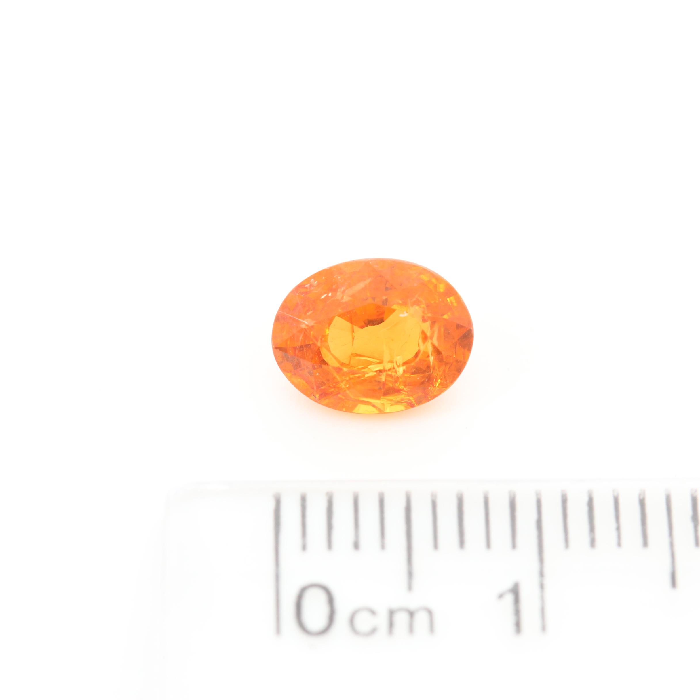 Loose 1.60 CT Spessartine Garnet Gemstone