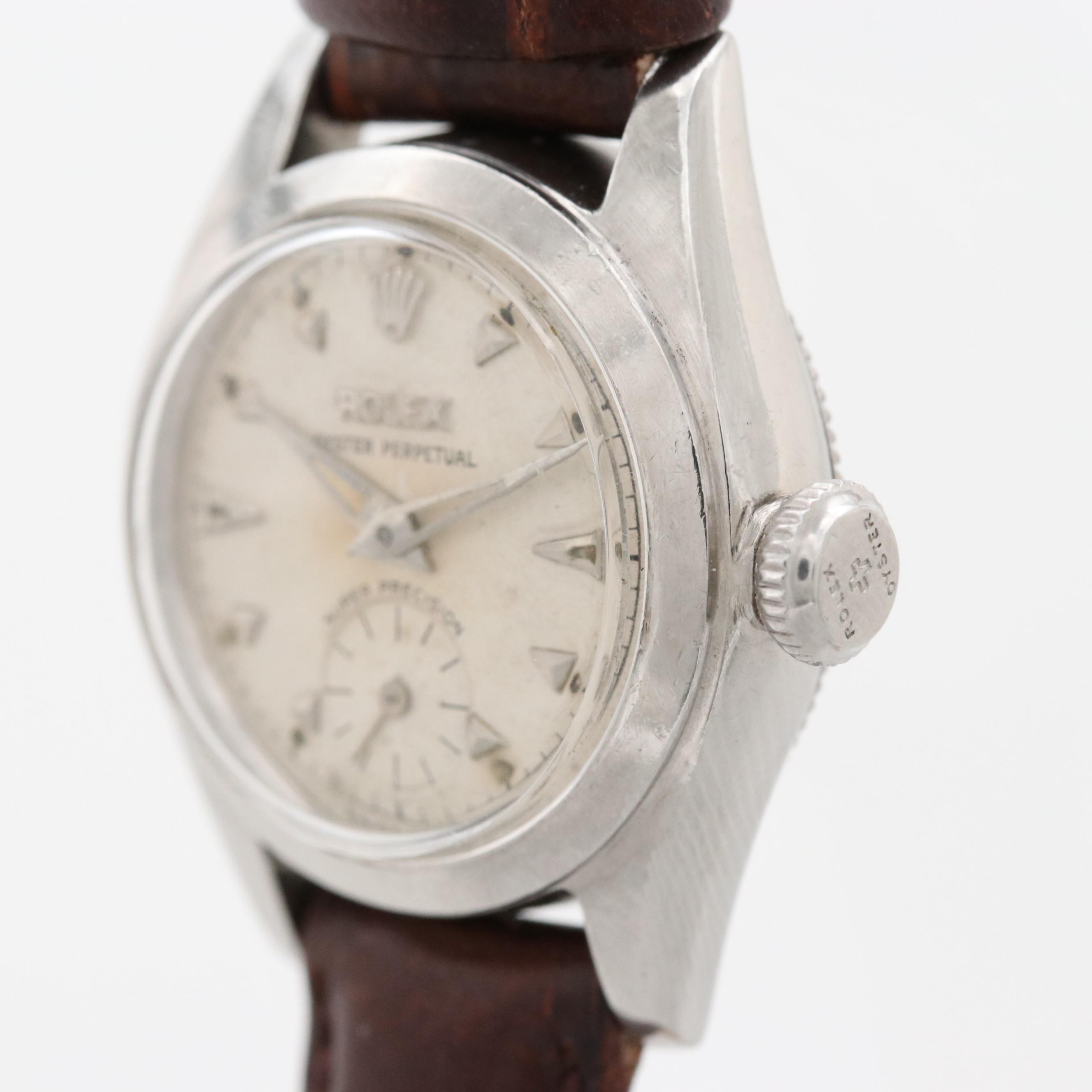 Vintage Rolex Oyster Perpetual Bubble Back Automatic Watch, 1952