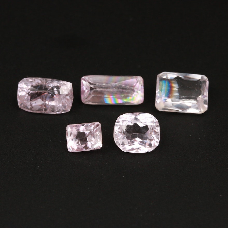 Loose 11.40 CTW Kunzite Gemstones