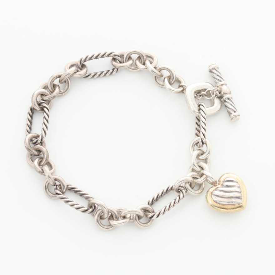 David Yurman Sterling Silver Chain Link Bracelet