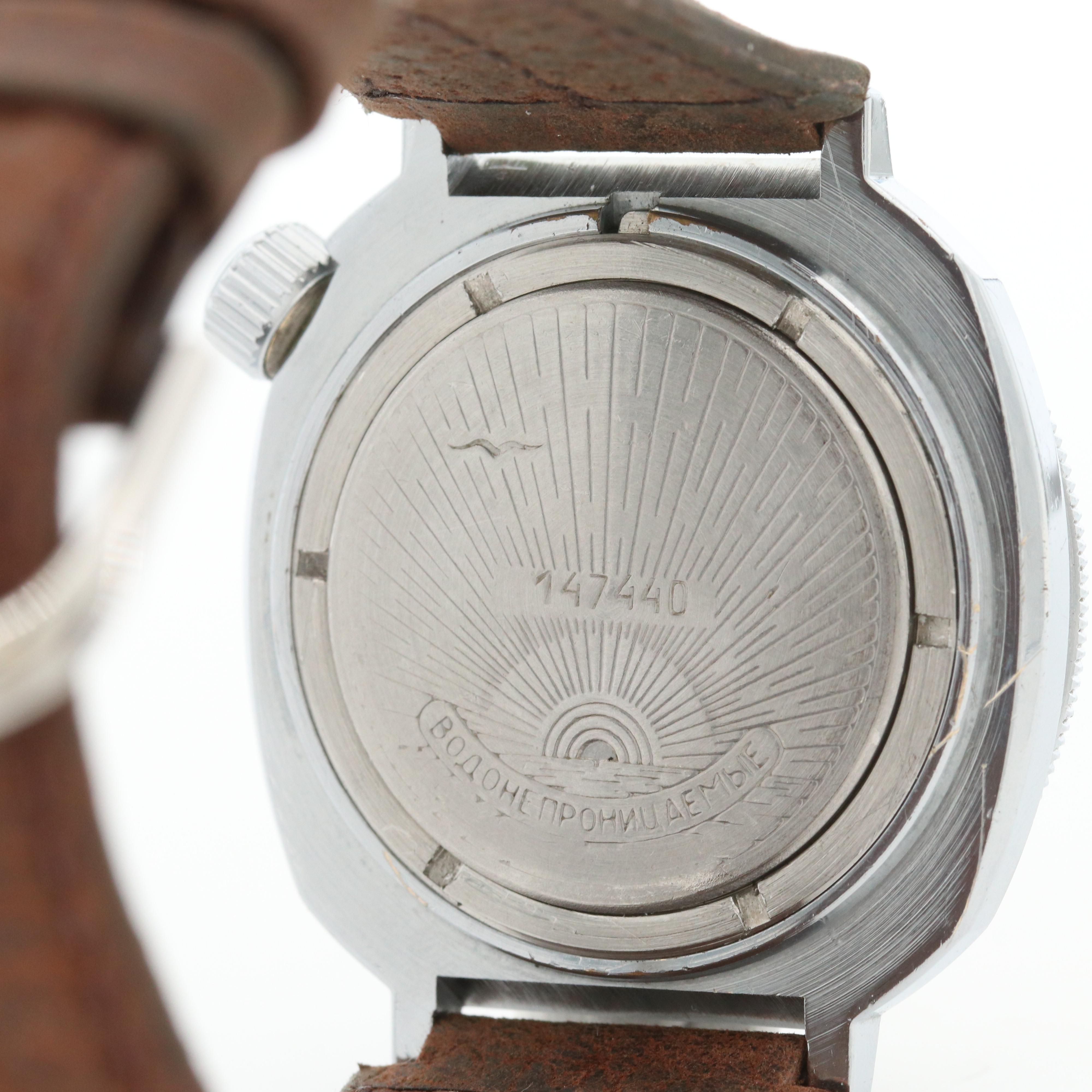 Vostok Amphibia Komandirskie Soviet Military Stainless Steel Watch