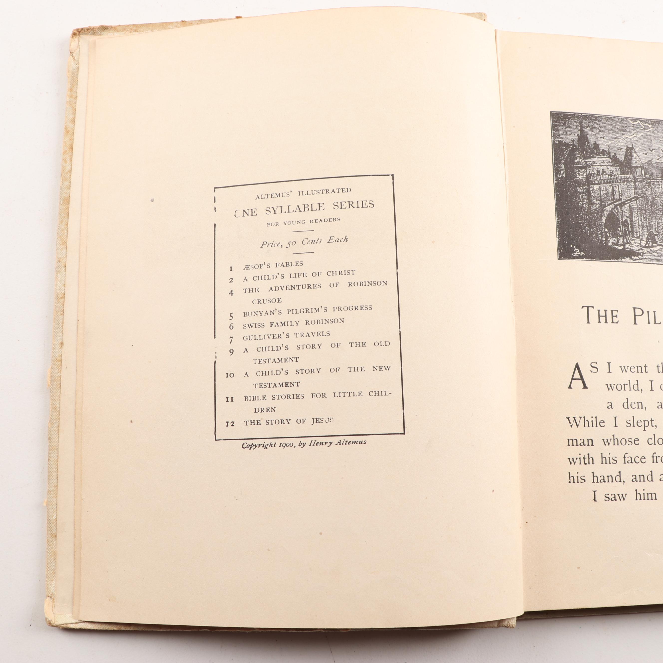 Vintage and Antique Books Featuring "Pilgrim's Progress"