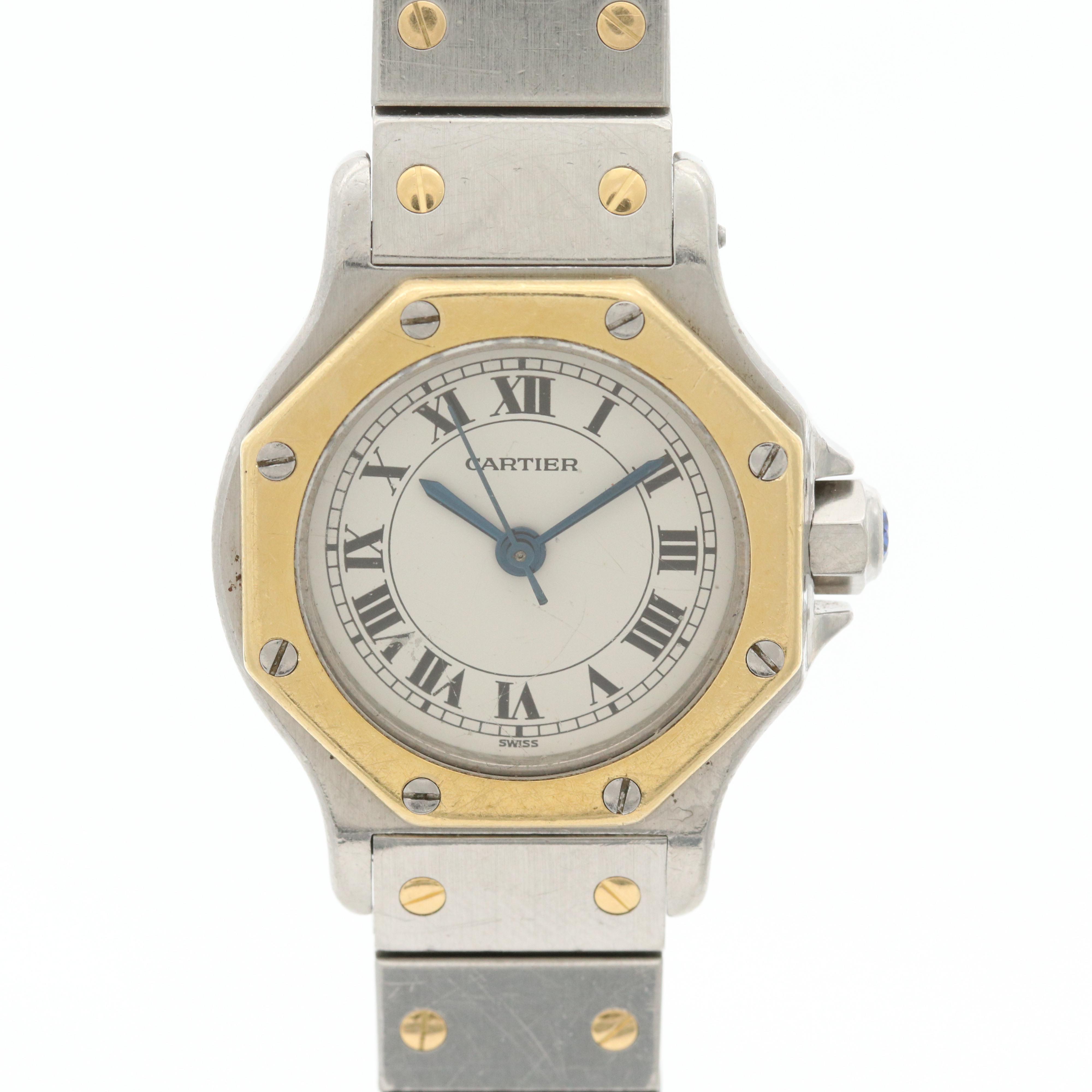 Cartier Santos Octagon 18K Gold and Stainless Steel Automatic Watch