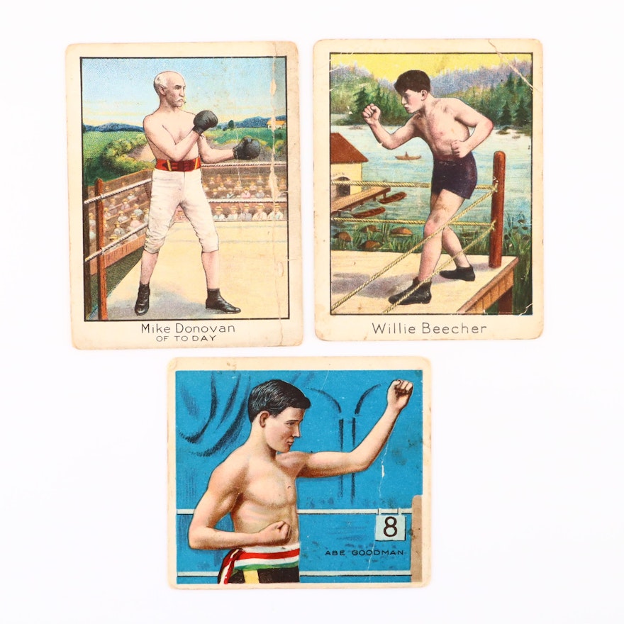 1910 T-220 Mecca Cigarettes Boxing Cards