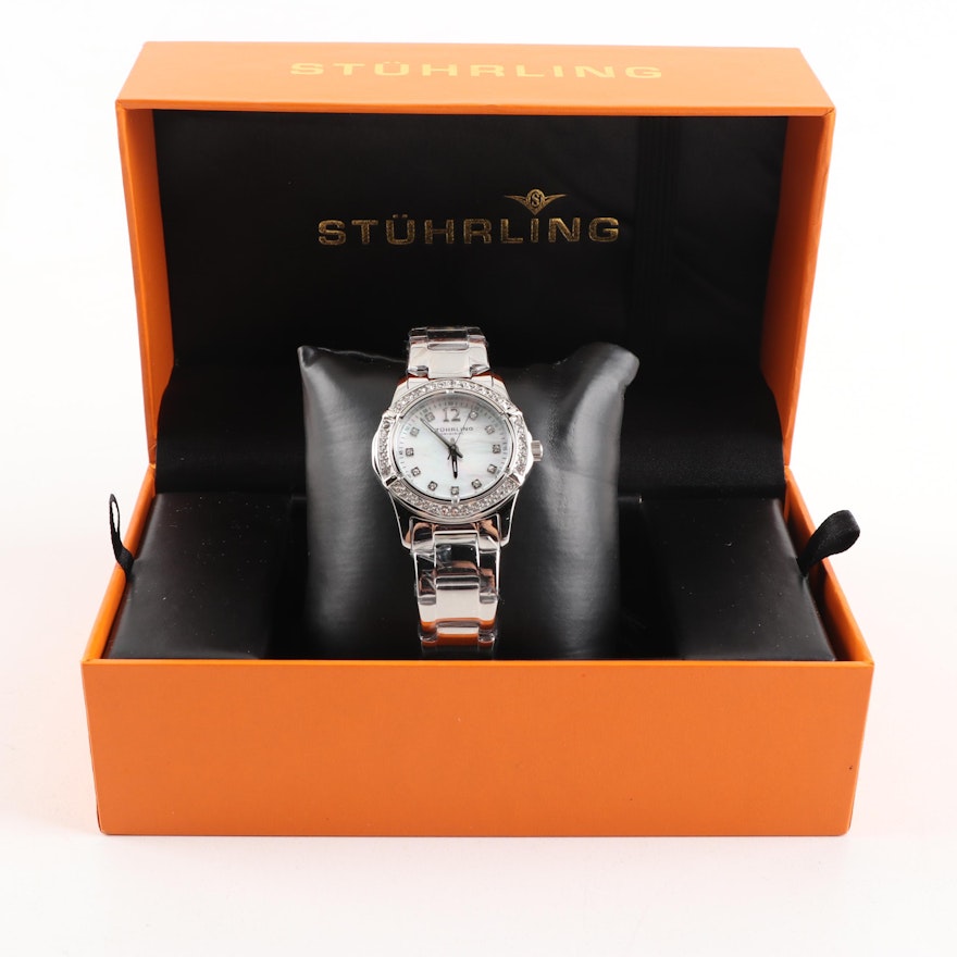 Stührling Stainless Steel Wristwatch