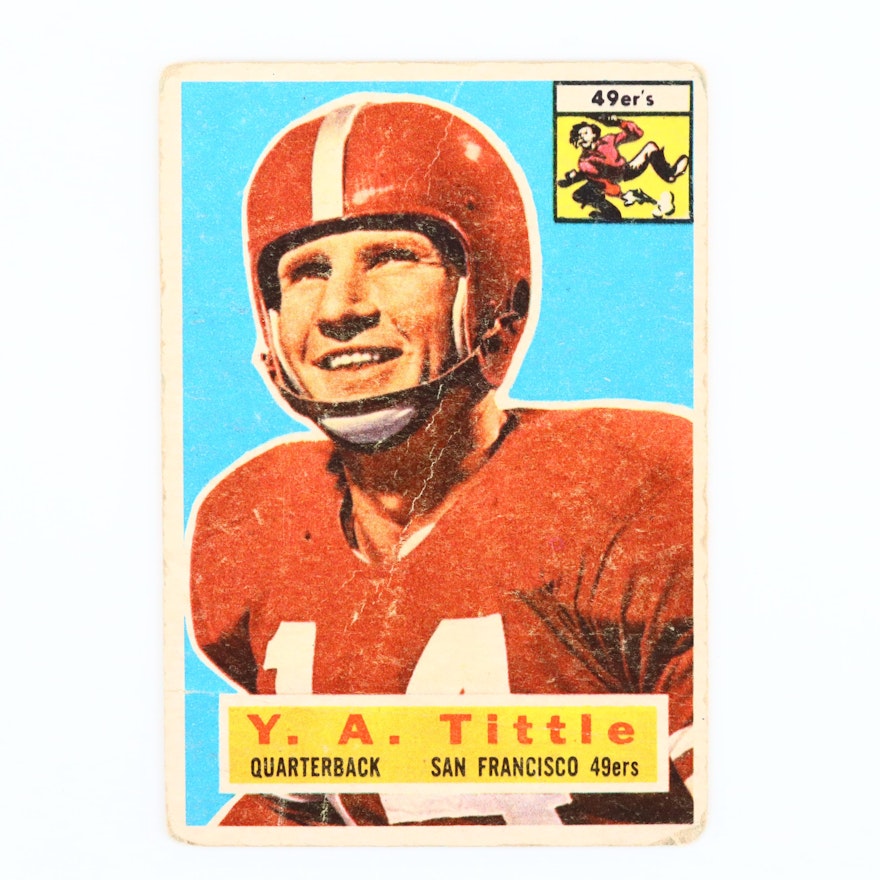 1956 Topps Y.A. Tittle Football Card