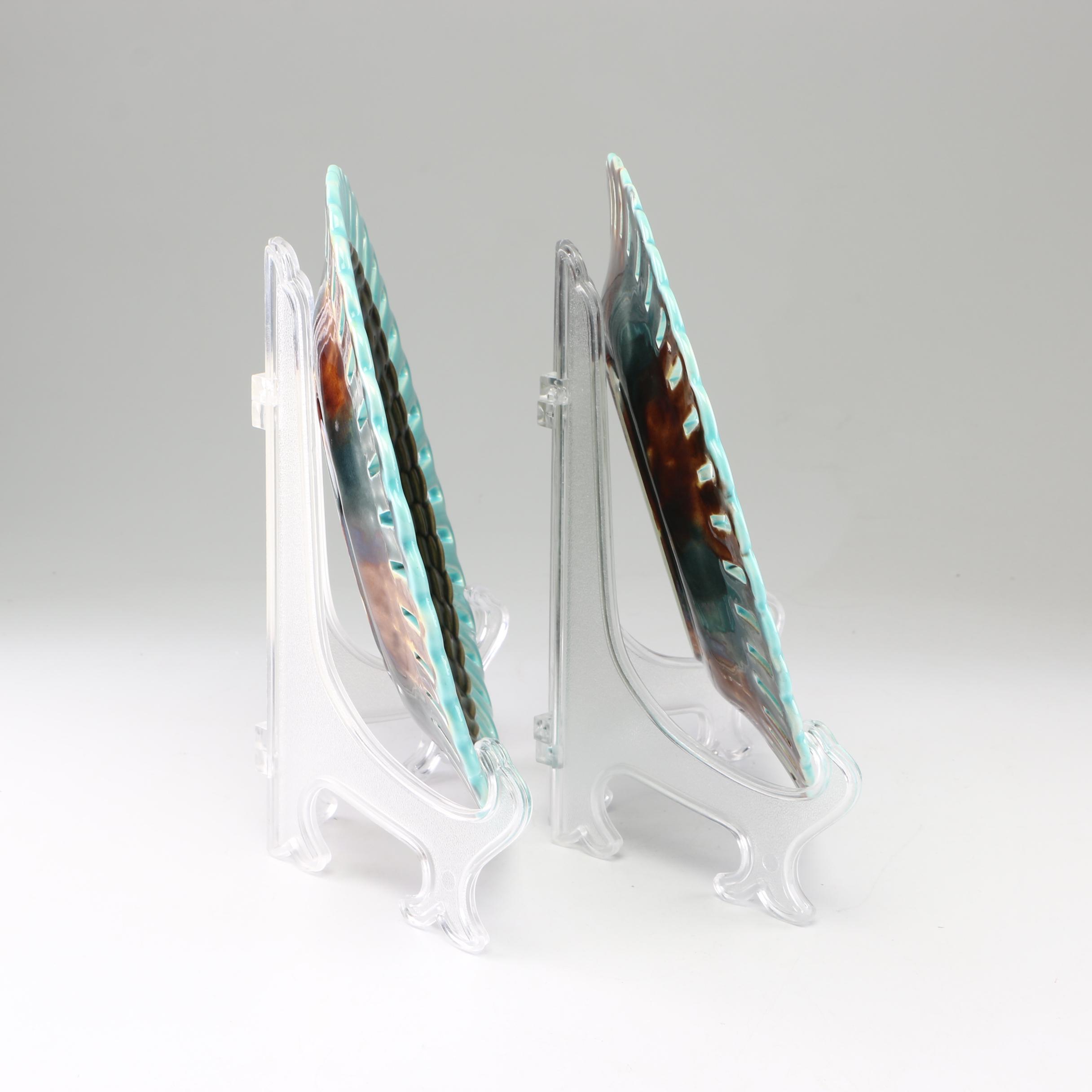 Wedgwood Majolica Reticulated Plates, 19th Century