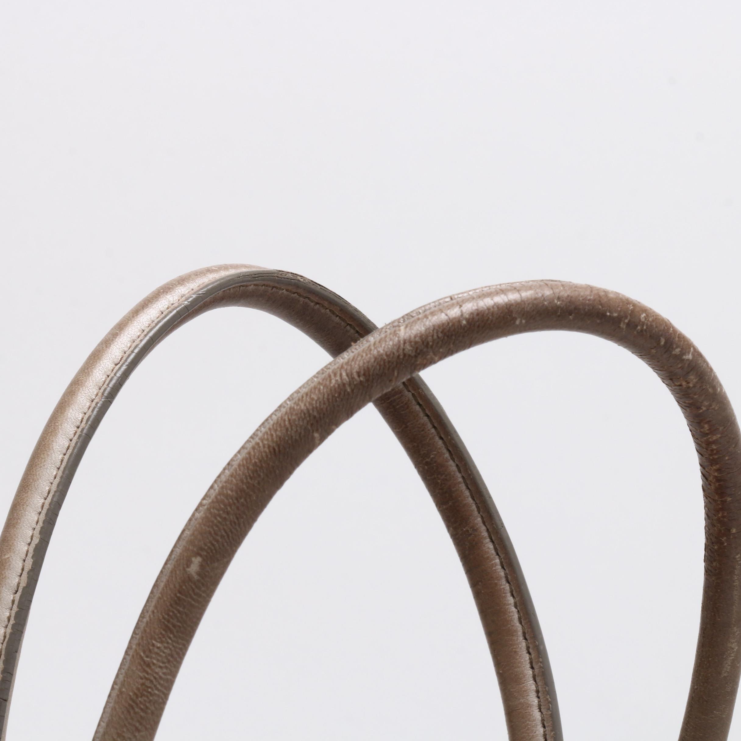 Prada Beige Nappa Gaufre Leather Tote Bag with Bow