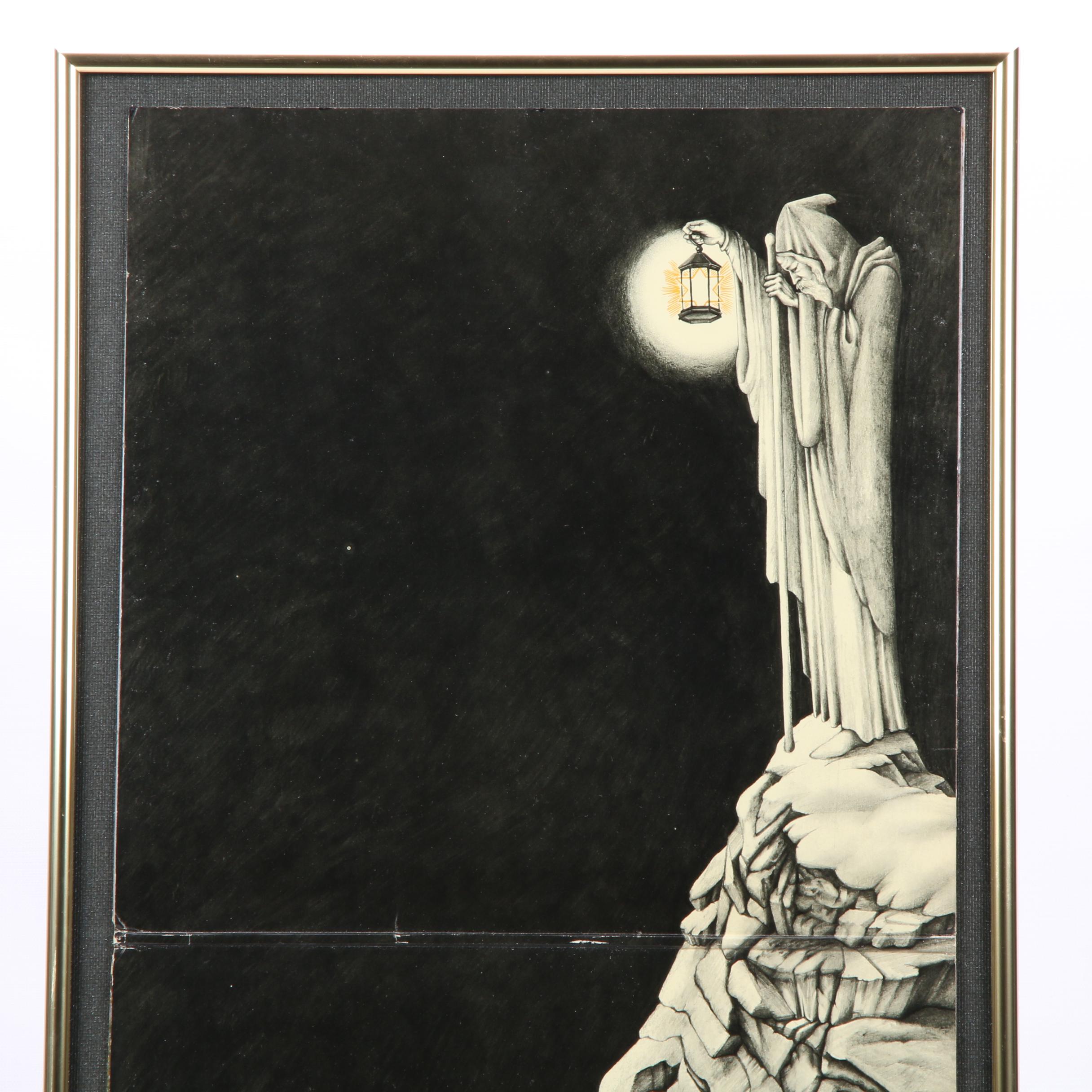 Framed Led Zeppelin "Stairway to Heaven" Framed Album Cover and Sleeve