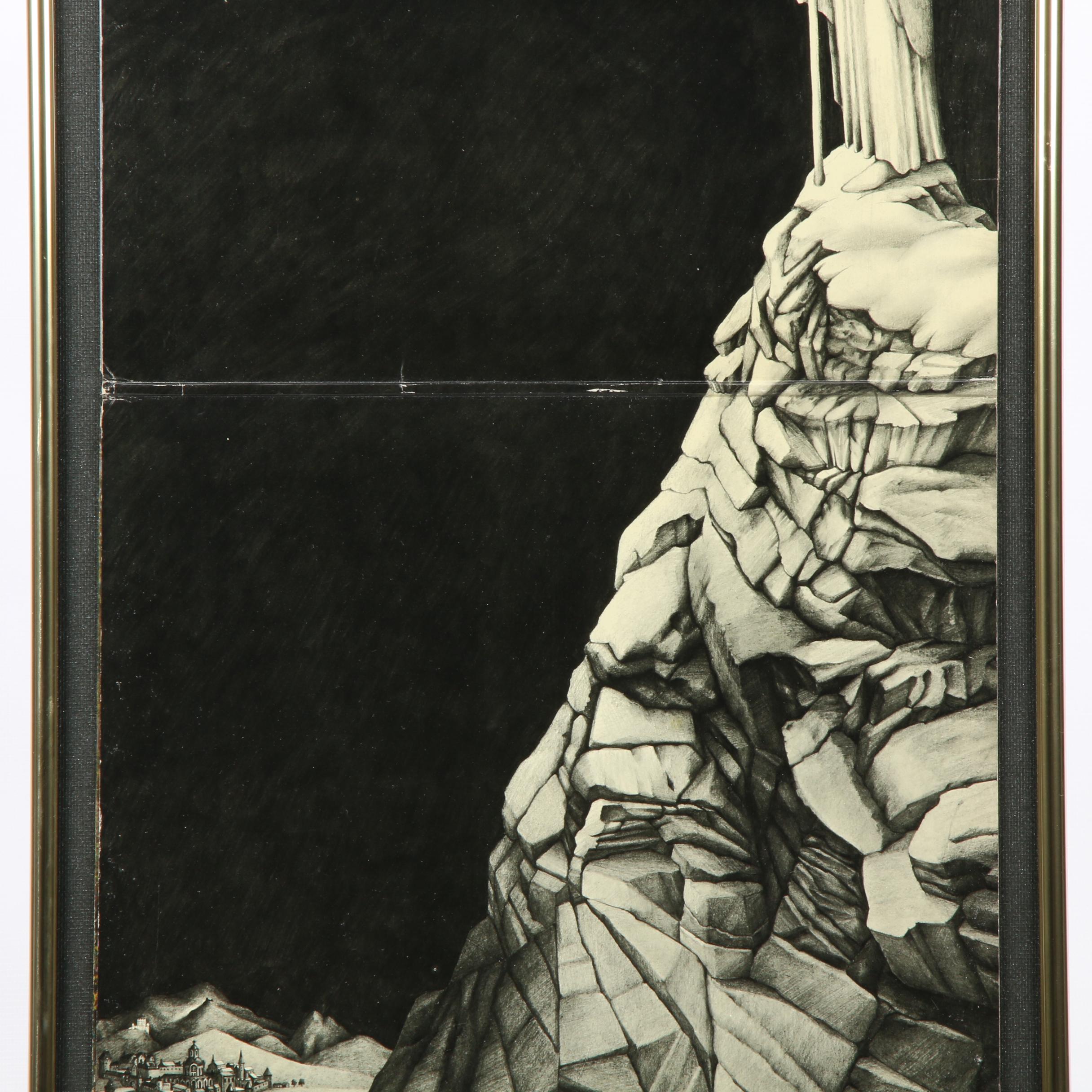 Framed Led Zeppelin "Stairway to Heaven" Framed Album Cover and Sleeve