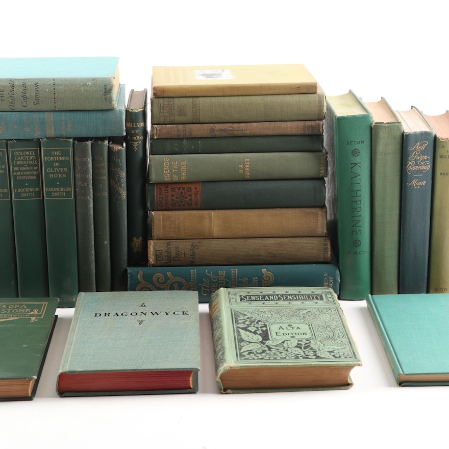 Vintage Books Featuring Jane Austen, George Orwell, Anya Seton