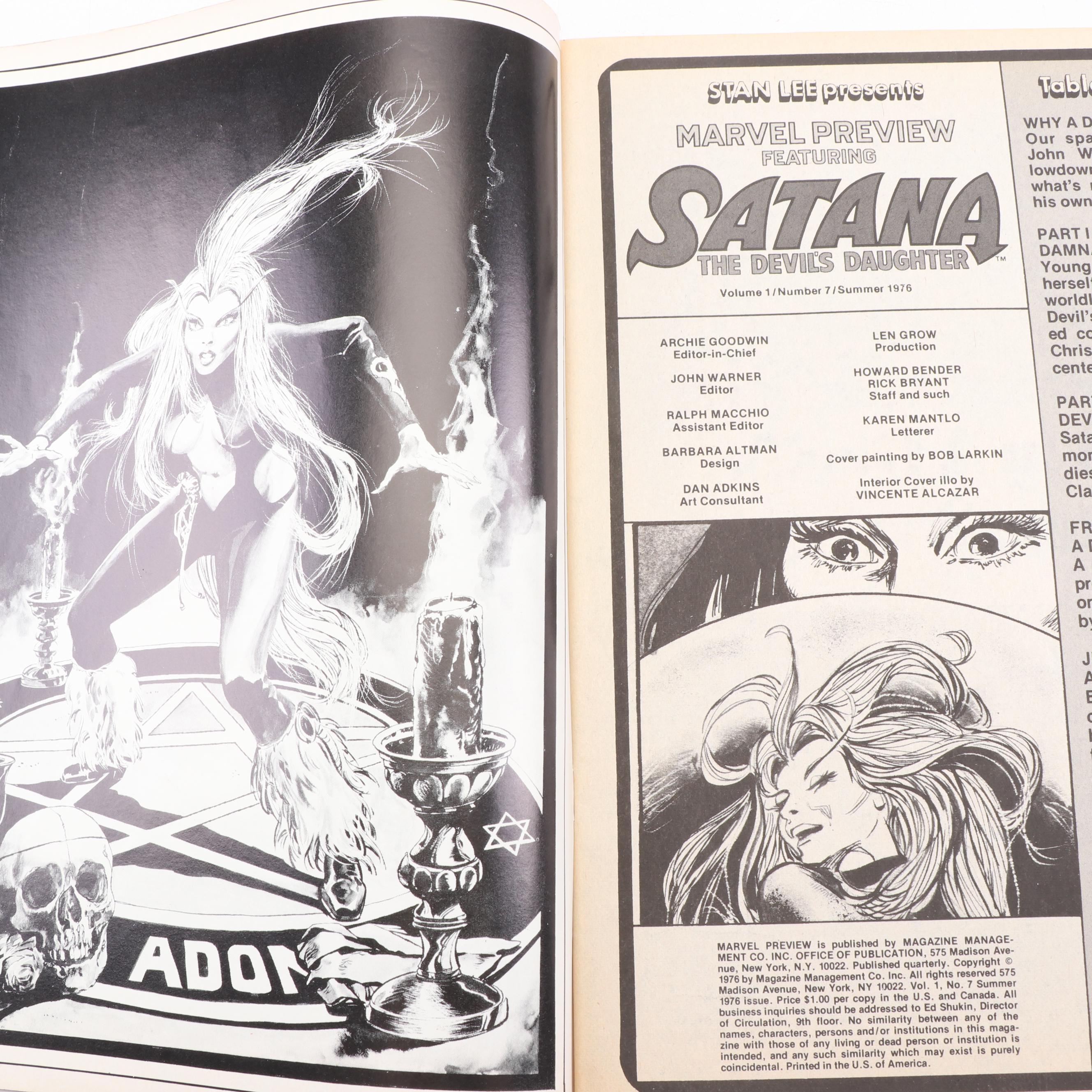 1976 "Marvel Preview" #7 with Rocket Raccoon First Appearance