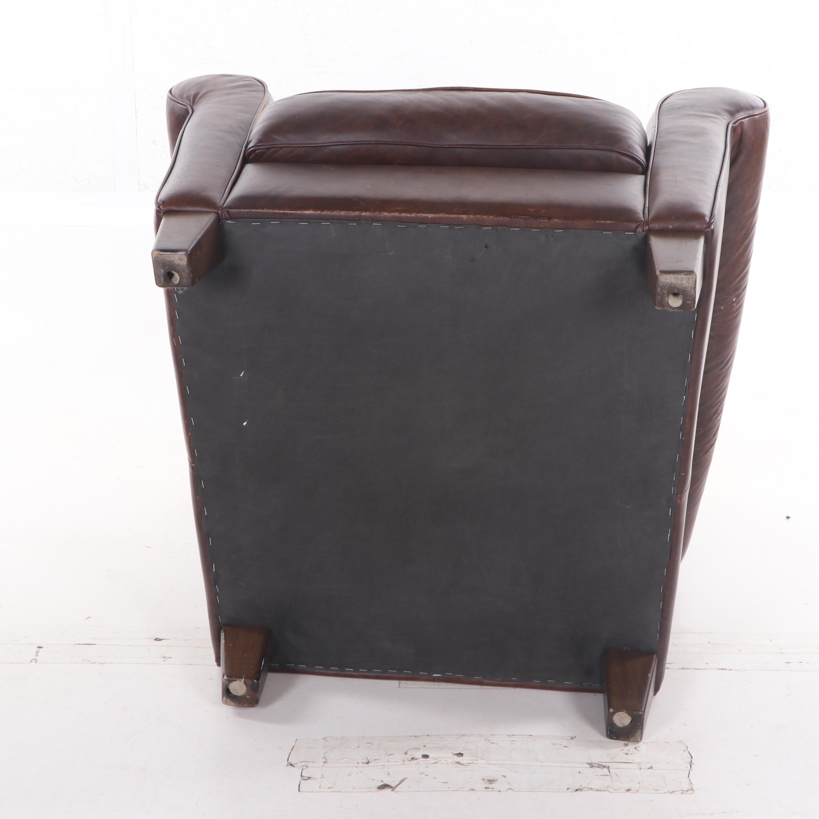 Contemporary Modern Leather Armchair