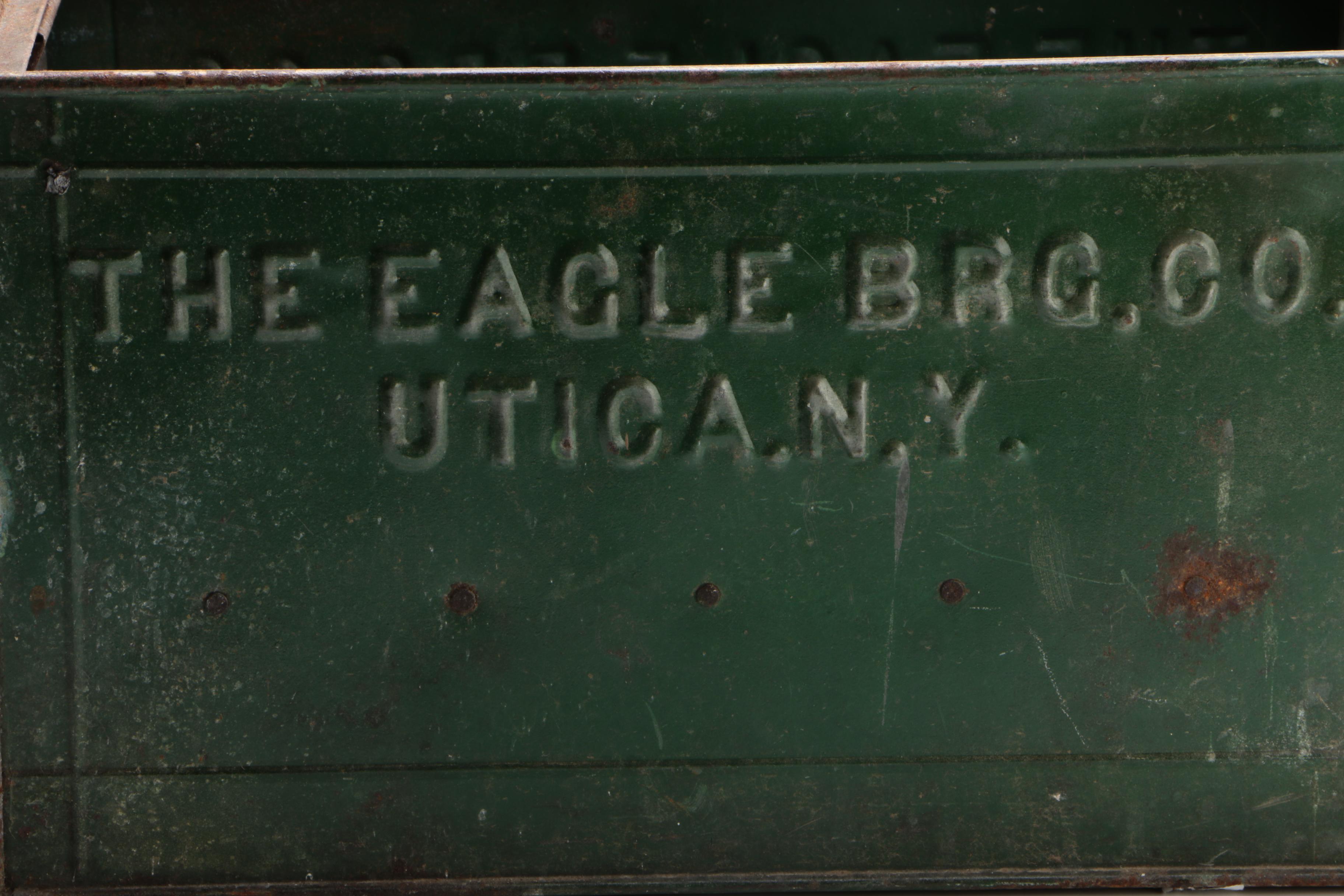 Steel Beer Bottle Crate for The Eagle Brewing Company, Circa 1940