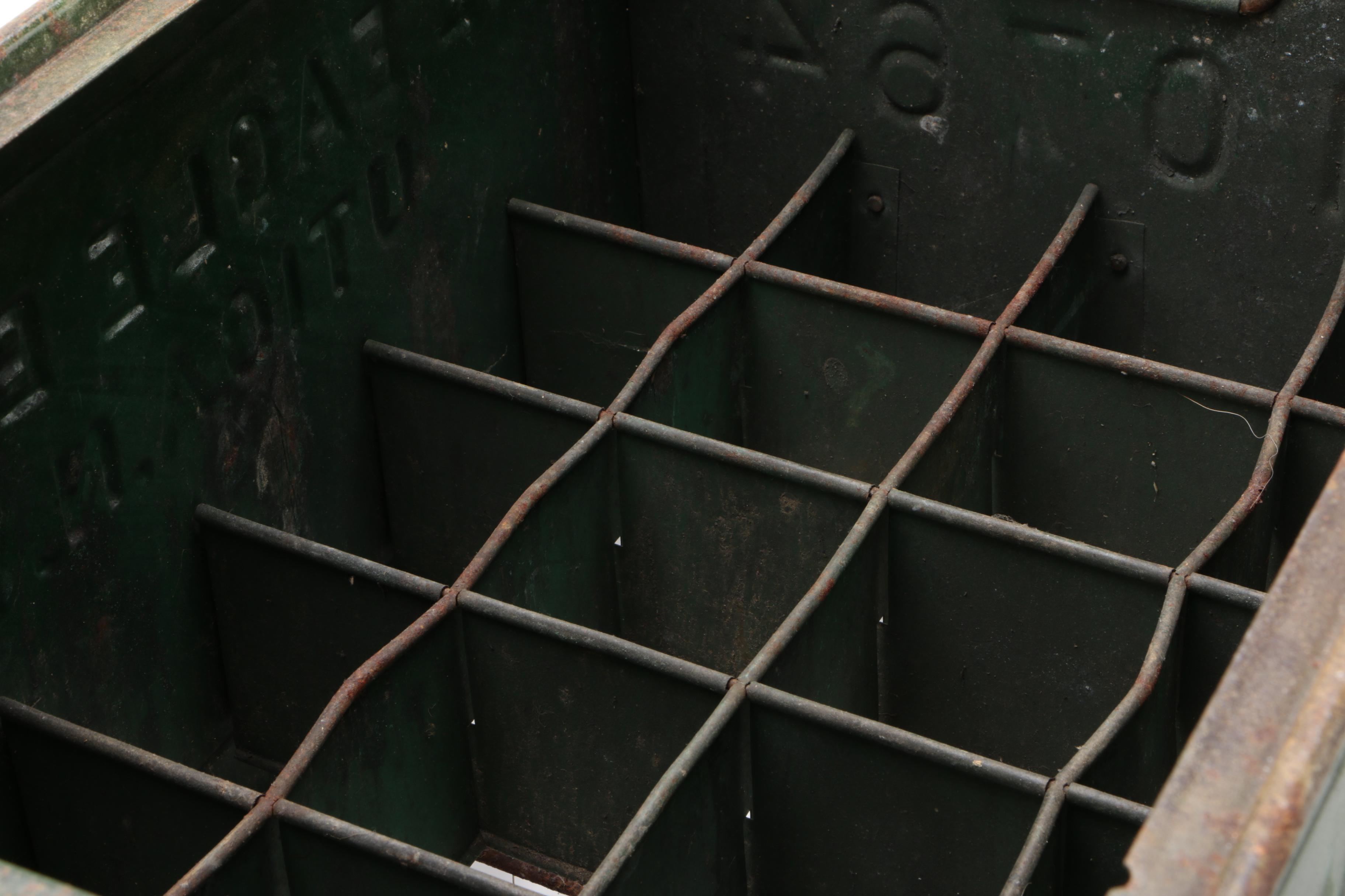 Steel Beer Bottle Crate for The Eagle Brewing Company, Circa 1940