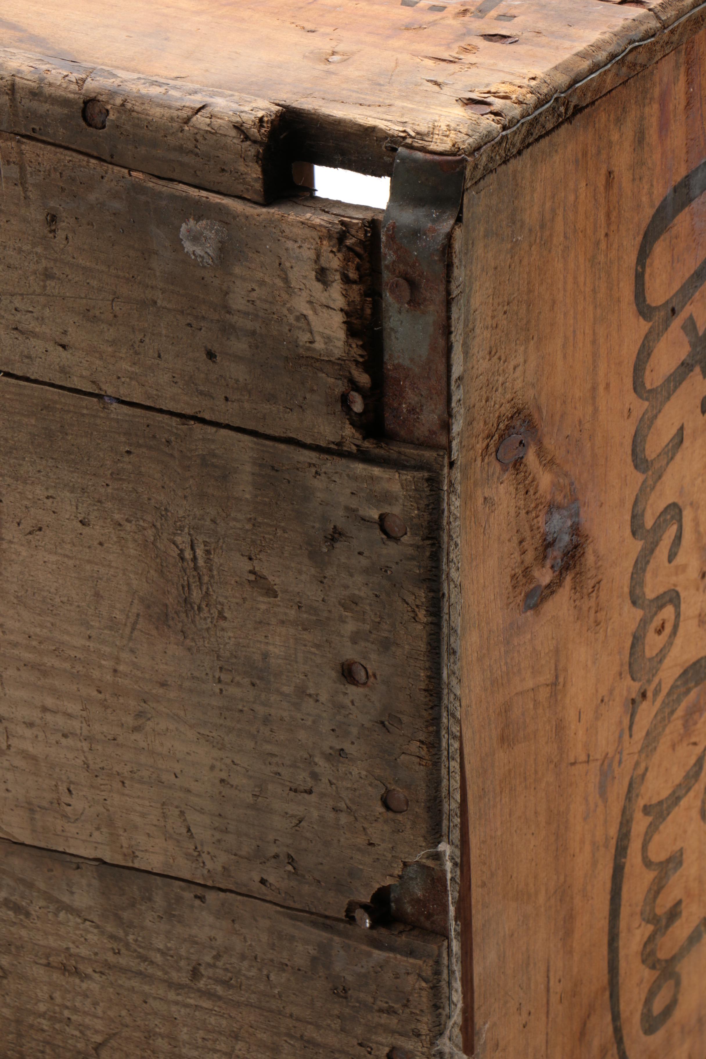 West End Brewing Company "Utica Club" Quart Beer Crate and Bottle, Vintage