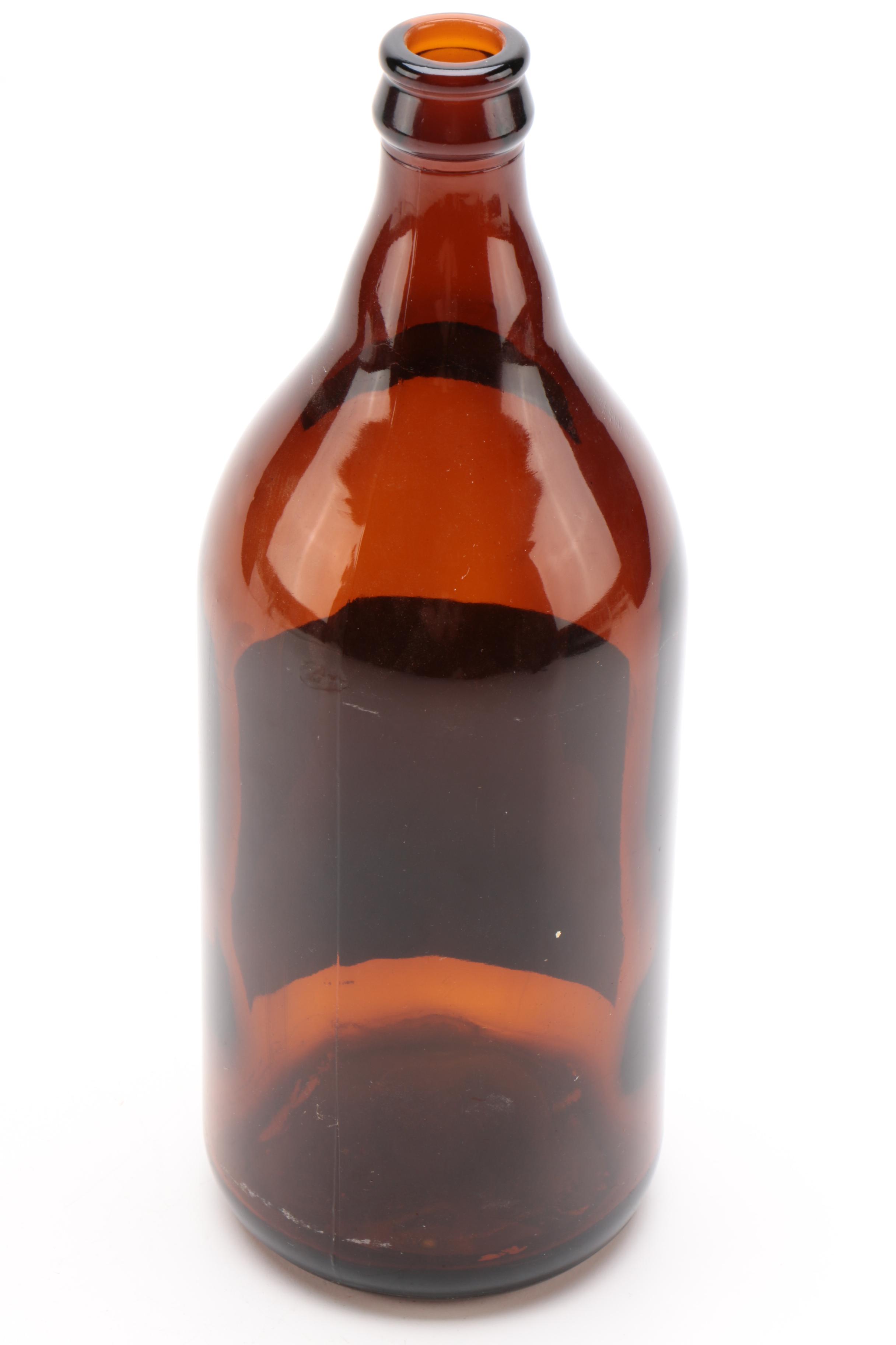 West End Brewing Company "Utica Club" Quart Beer Crate and Bottle, Vintage